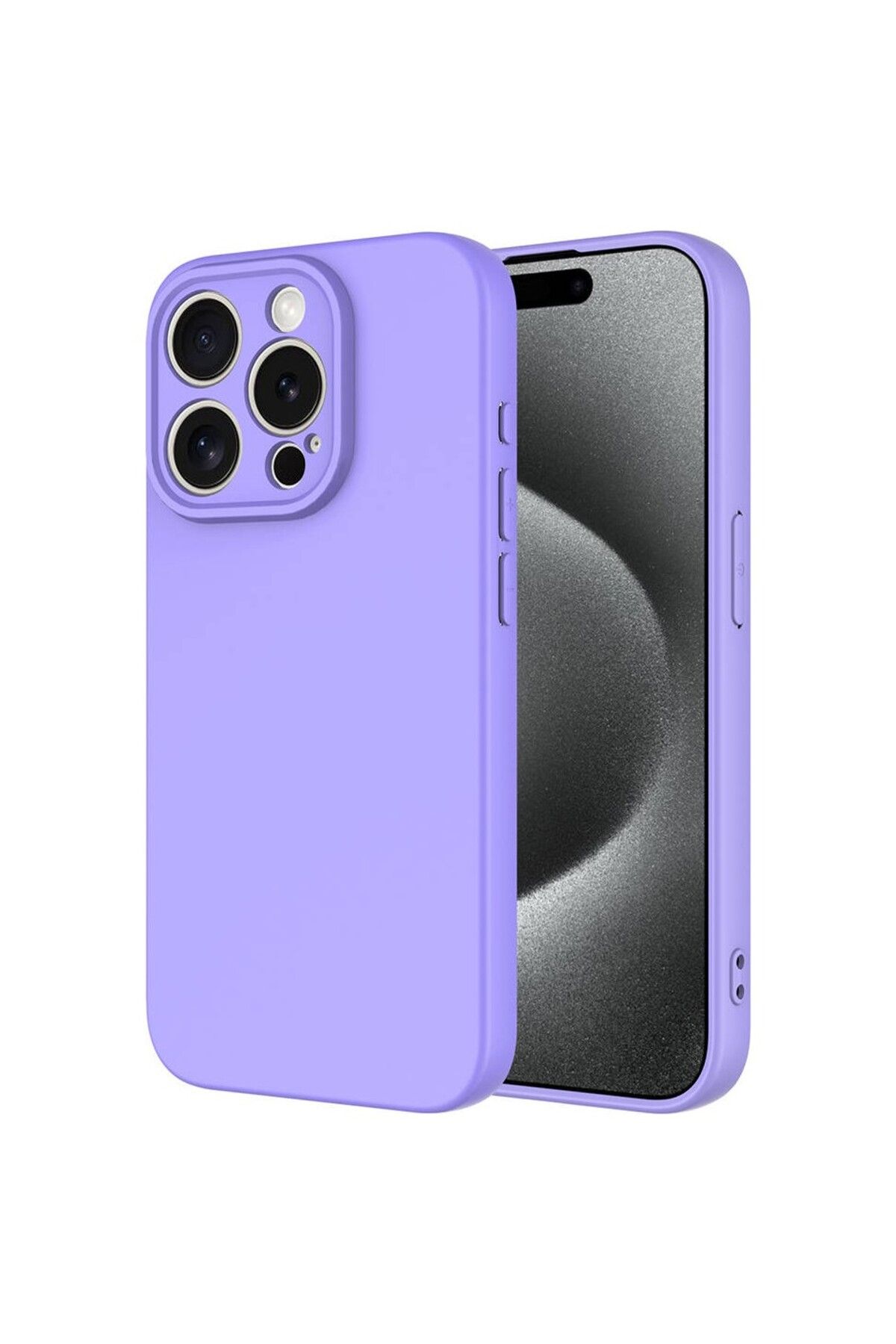 Digimanya Iphone 16 Pro Uyumlu Kılıf Lansman Silikon Ve Esnek Lila