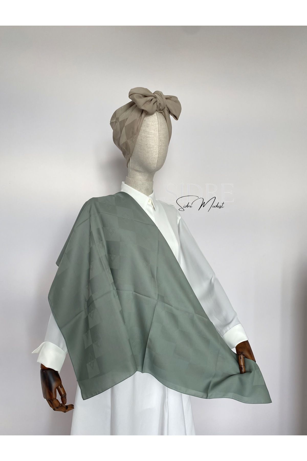 SİDRE MODEST Soft Çağla Yeşili Eşarp