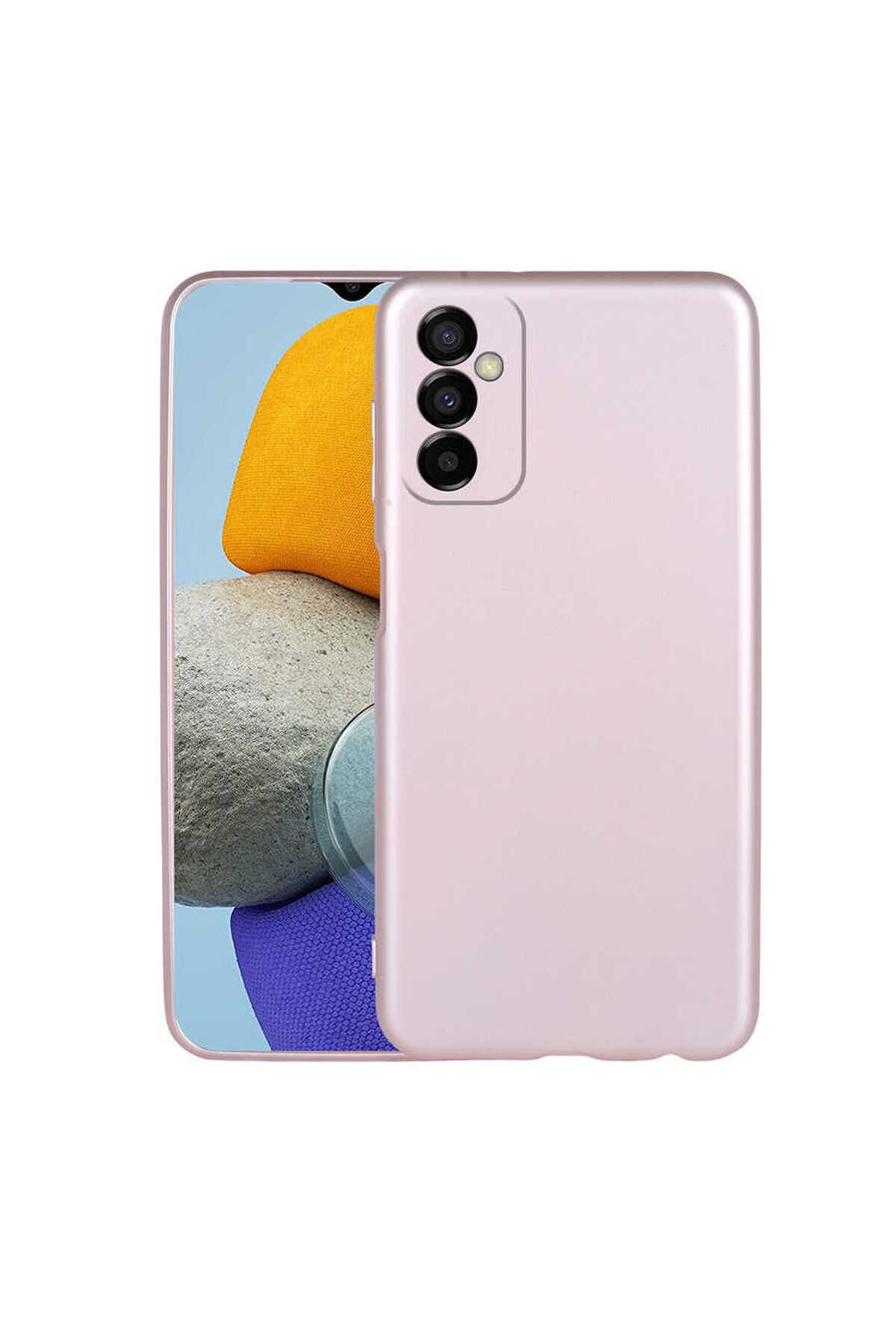 System Com Galaxy M23 Kılıf SYS Premier Silikon Kapak - Rose Gold