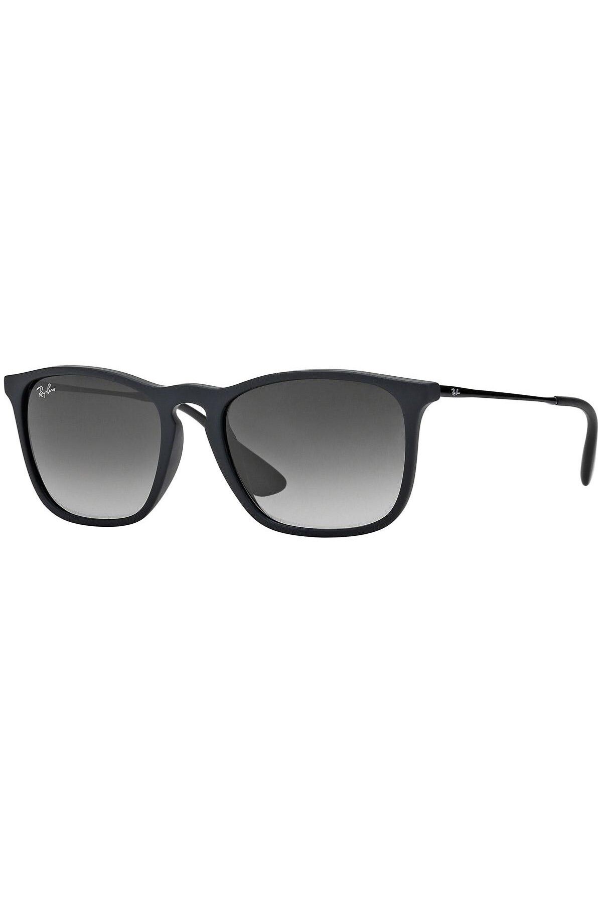 Ray-Ban Ray-ban Chris Rb4187 622/8g – Ochelari De Soare, Negru Mat, Lentile Gri Degrade, Mărime 54 Unisex - One Size