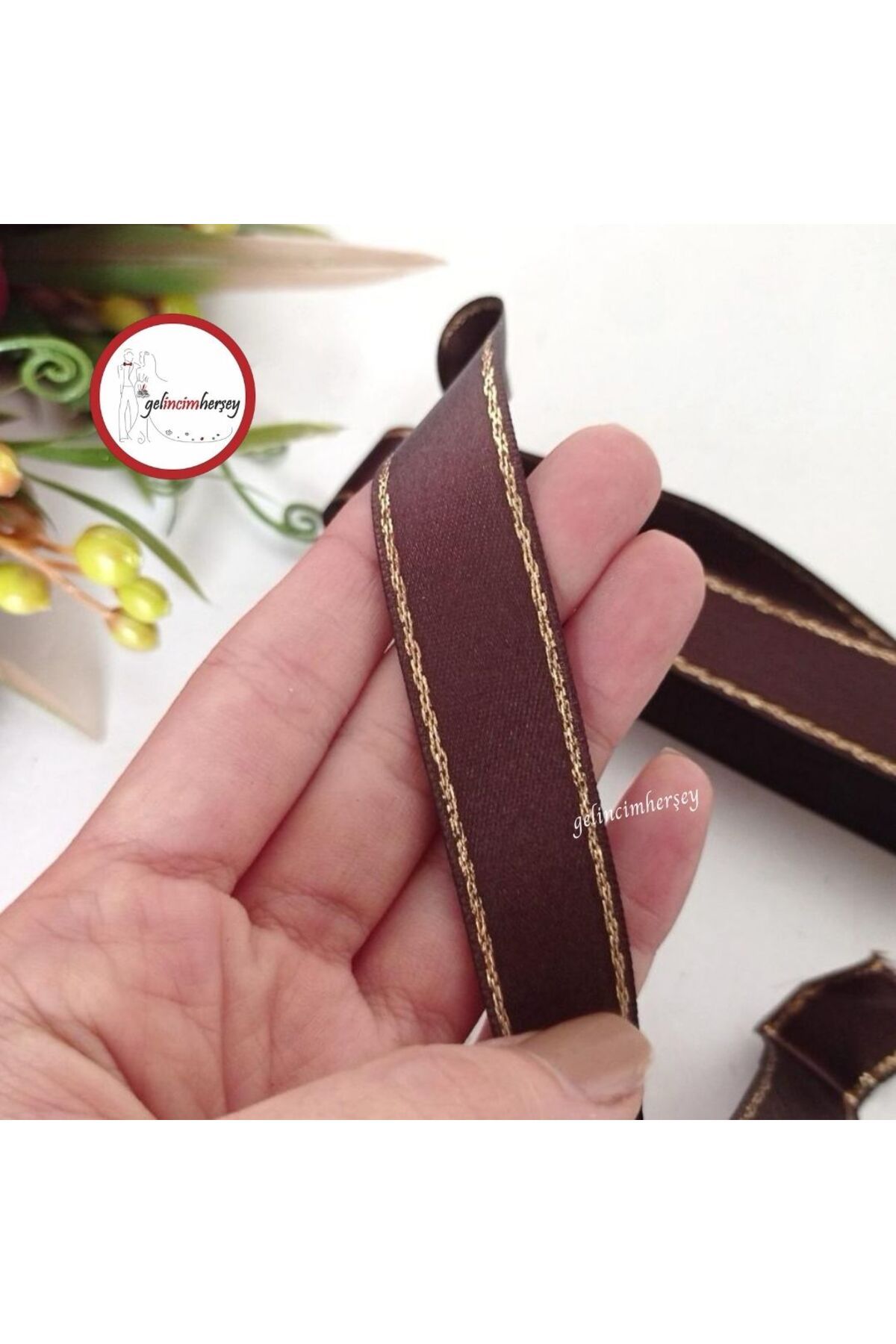 Gelincimherşey 2 cm Simli Saten Kurdele
