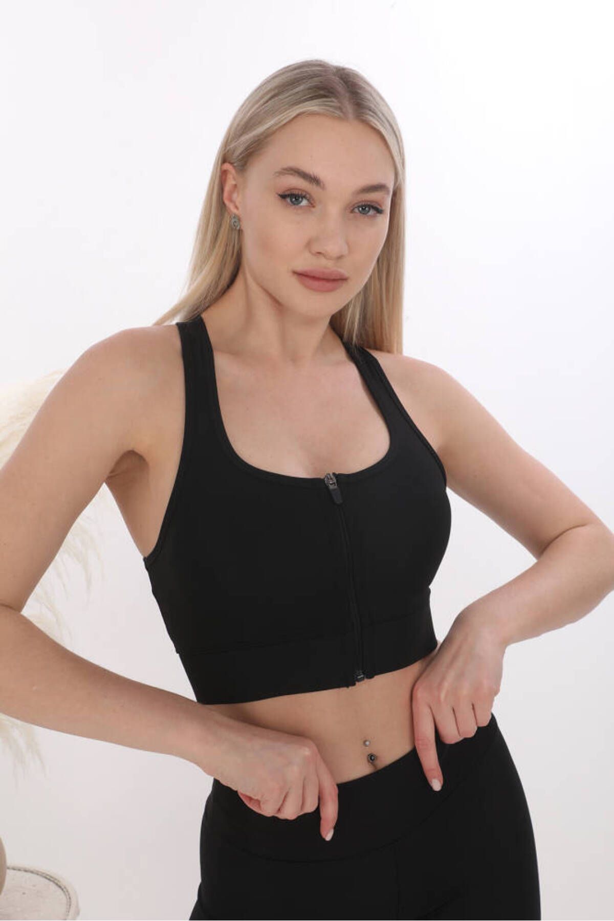 Star FORM ANGEL KADIN KALIN ASKILI FERMUARLI CROP BÜSTİYER