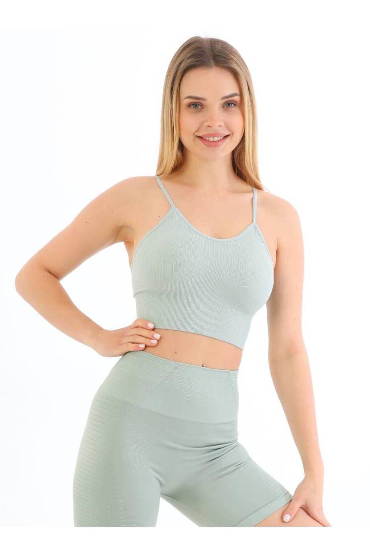 Star FORM ANGEL KADIN İP ASKILI PEDLİ FİTİLLİ CROP BÜSTİYER