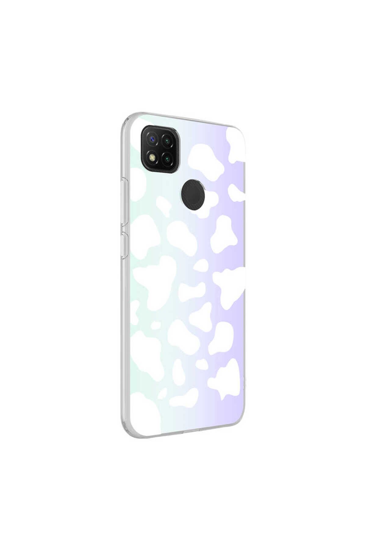 System Com Redmi 9C Kılıf SYS M-Blue Desenli Kapak - Cow No2