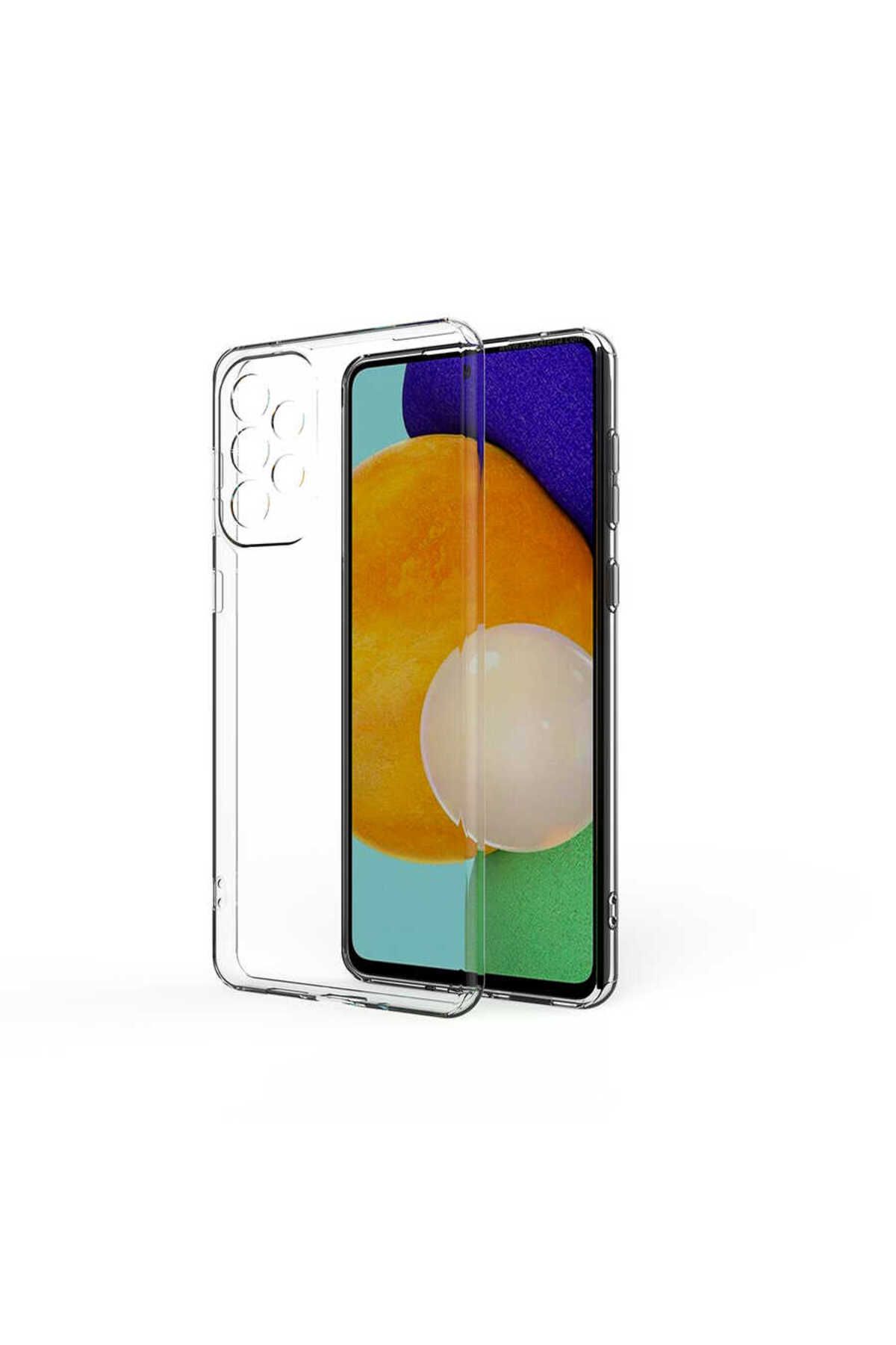 System Com Galaxy A73 Kılıf SYS Kamera Korumalı Süper Silikon Kapak - Renksiz