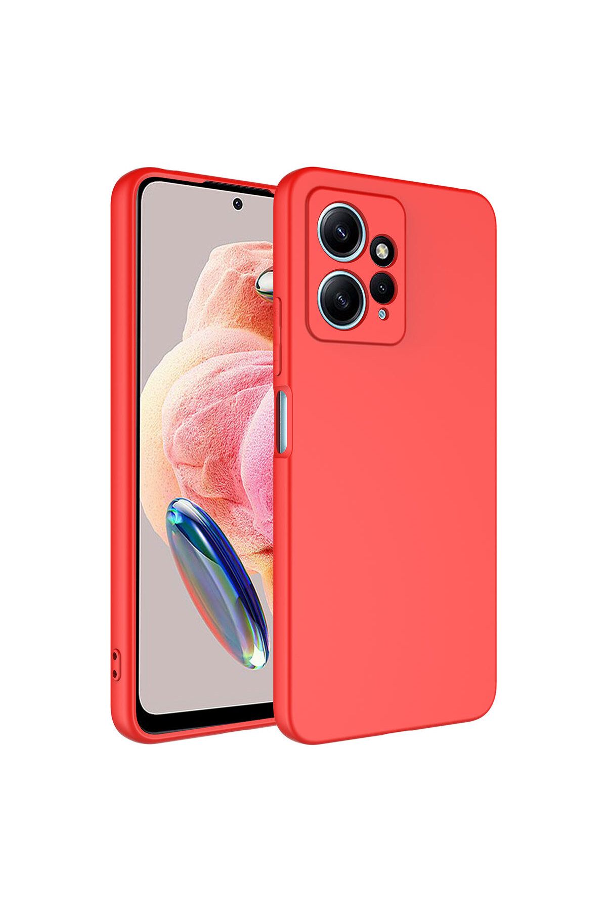 System Com Redmi Note 12 4G Kılıf SYS Mara Lansman Kapak - Kırmızı