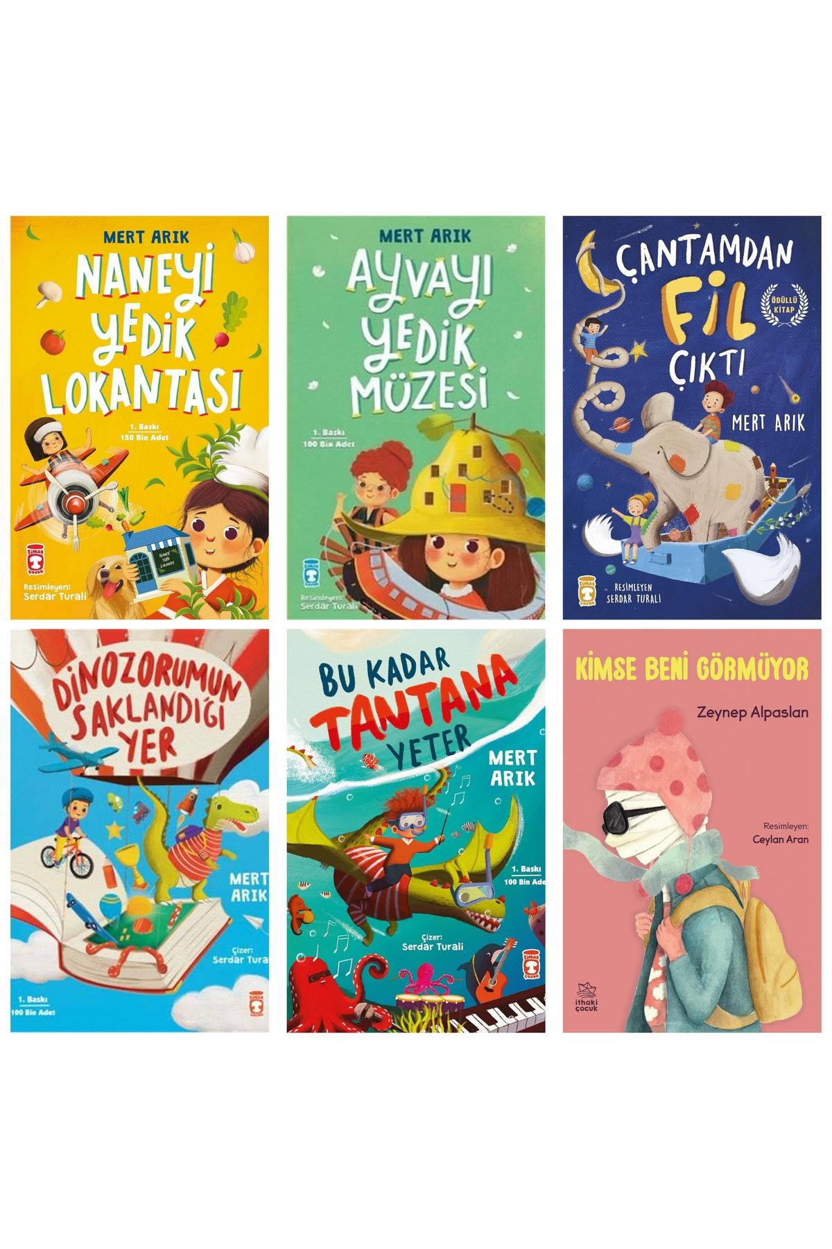 Timaş Çocuk 2. 3. 4. Sınıf Okuma Kitapları Naneyi Yedik Lokantası ve 6 Kitap Set Mert Arık