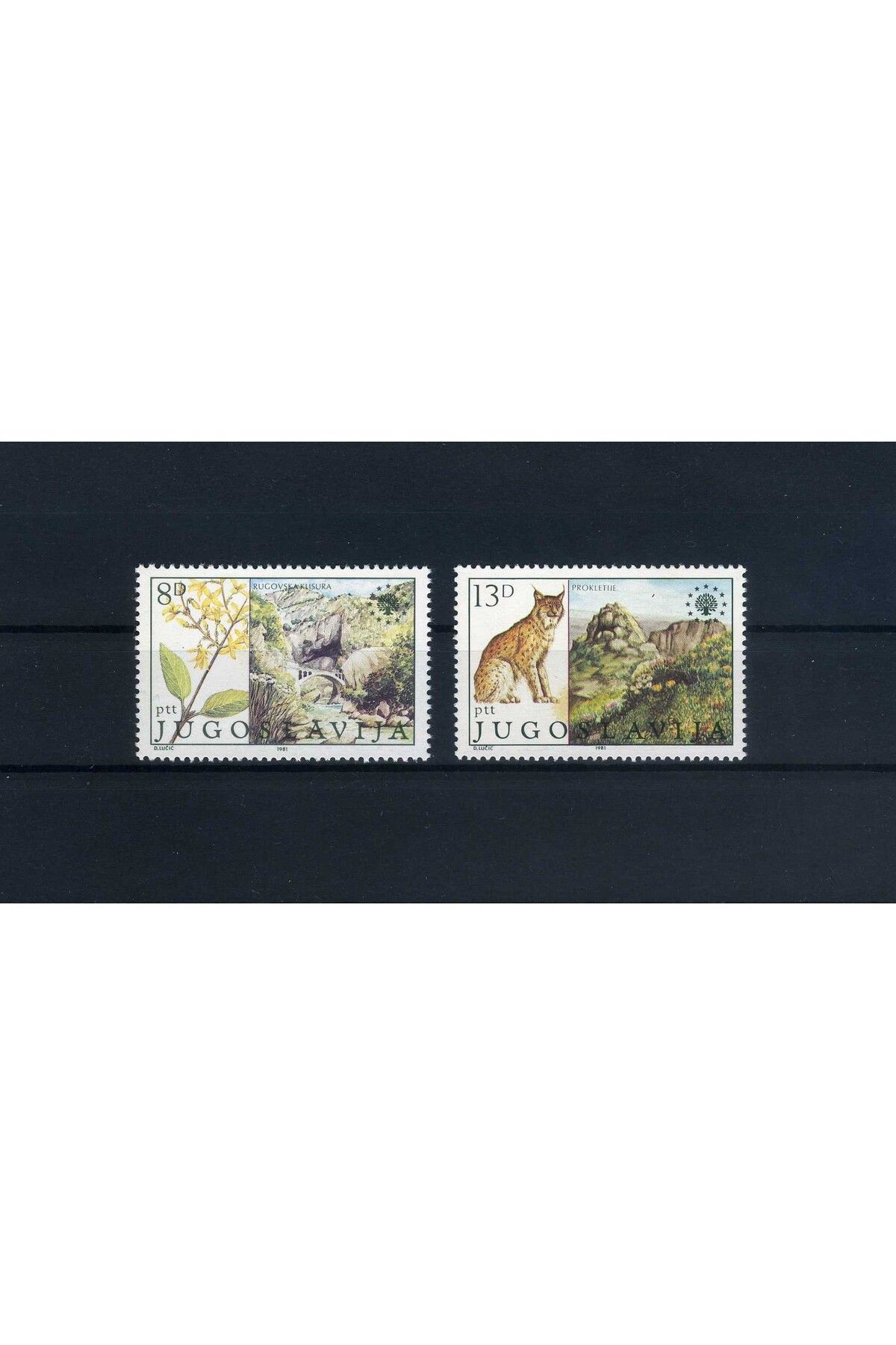 Jupiter Stamps Koleksiyon Pulları, 1981 Yugoslavya-Tabiatı Koruma Anı Pulu,Konsept Hediyelik,Hobi,ASB-7720056100