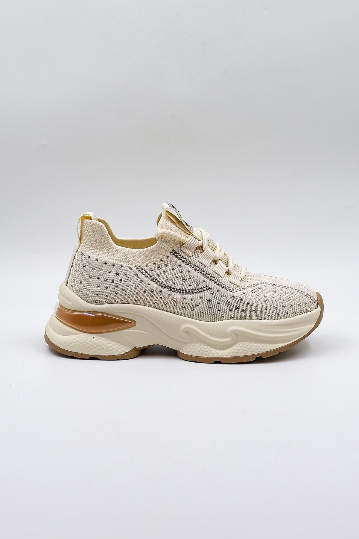 KRISTE BELL Sneaker Kadın Spor Ayakkabı Kb004545 Bej