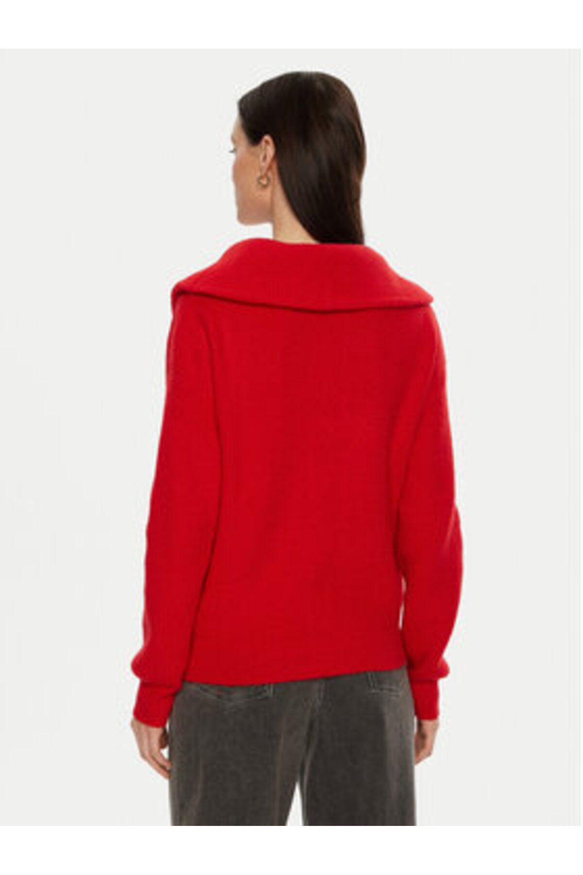 Morgan-Women's Sweater 242-MCOLAR Red 5