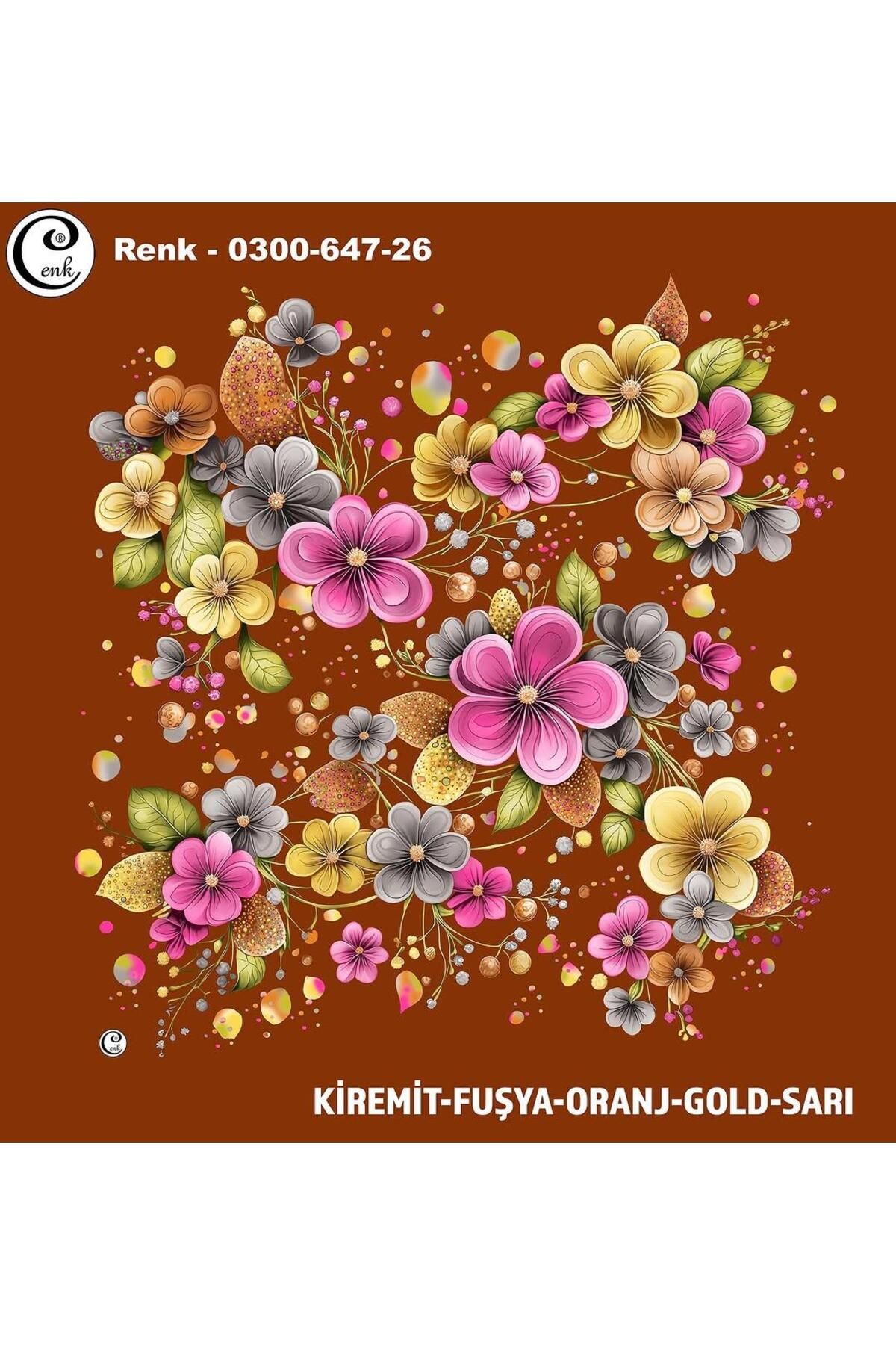 Cenk Desenli Oyalık Yazma - 0300-647