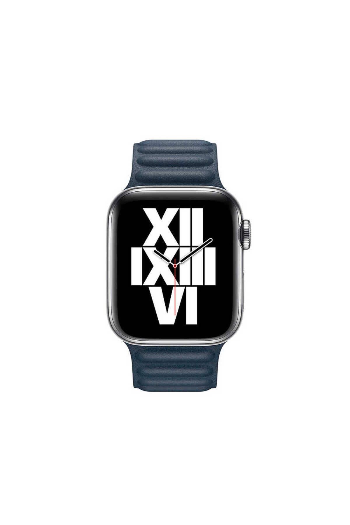 System Com Watch 42mm Uyumlu KRD-34 Deri SYS Kordon-Lacivert