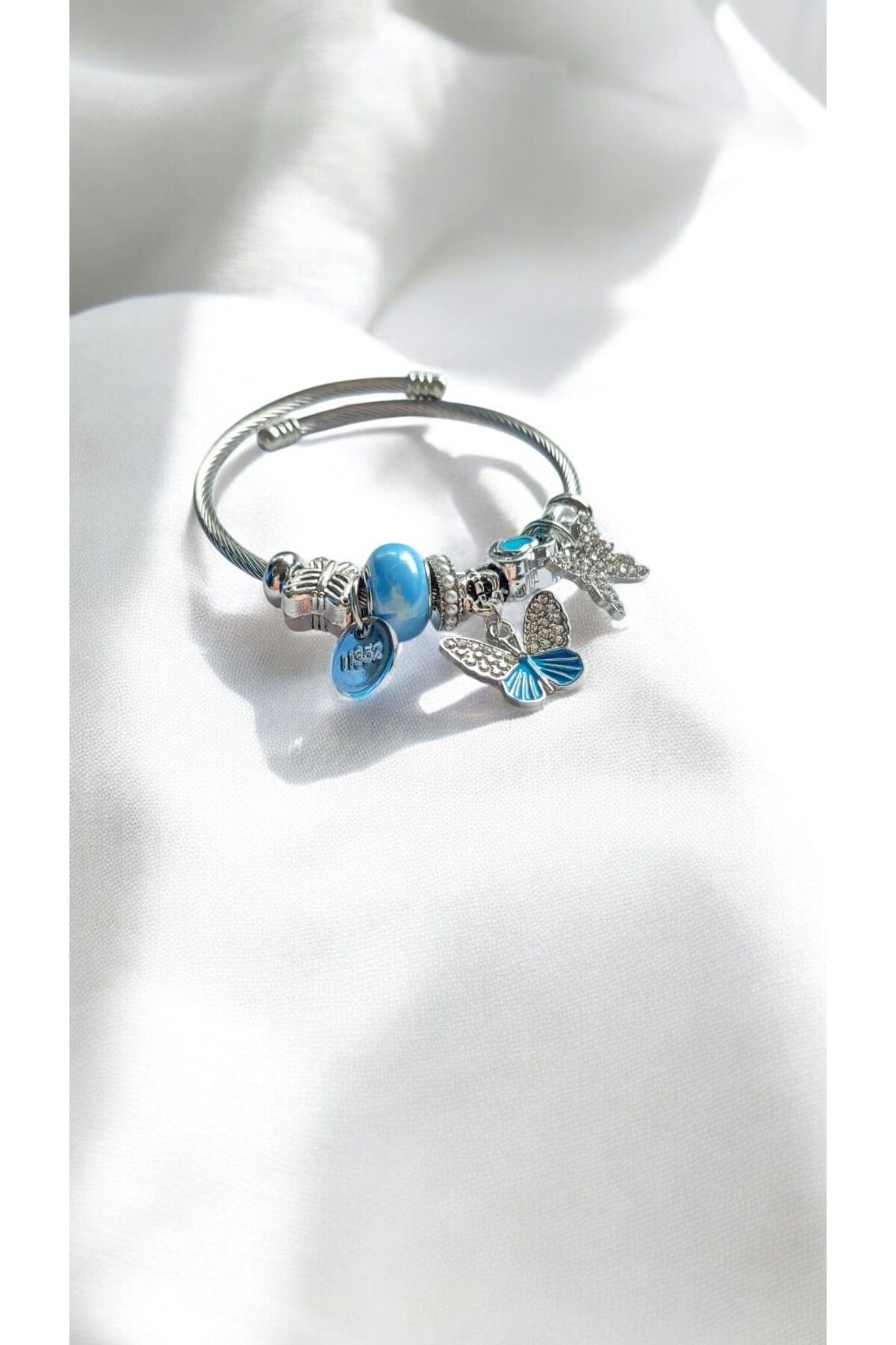 NOVA JEWELLERY Zirkon TaşlıModel Çarm Bileklik Silver
