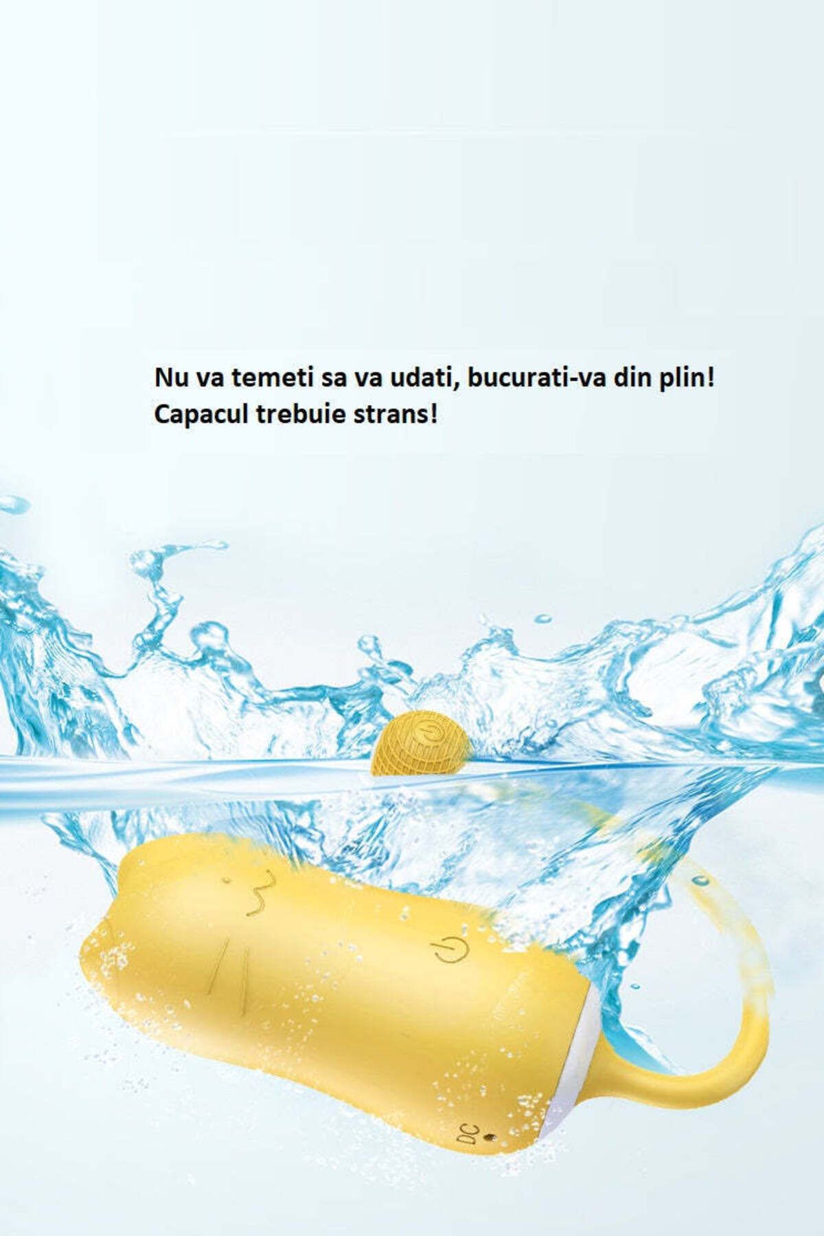 WildFashion-Egg-shaped vibrator in the shape of a kitten with a tail, wireless remote control, Yellow TOY317-9 6