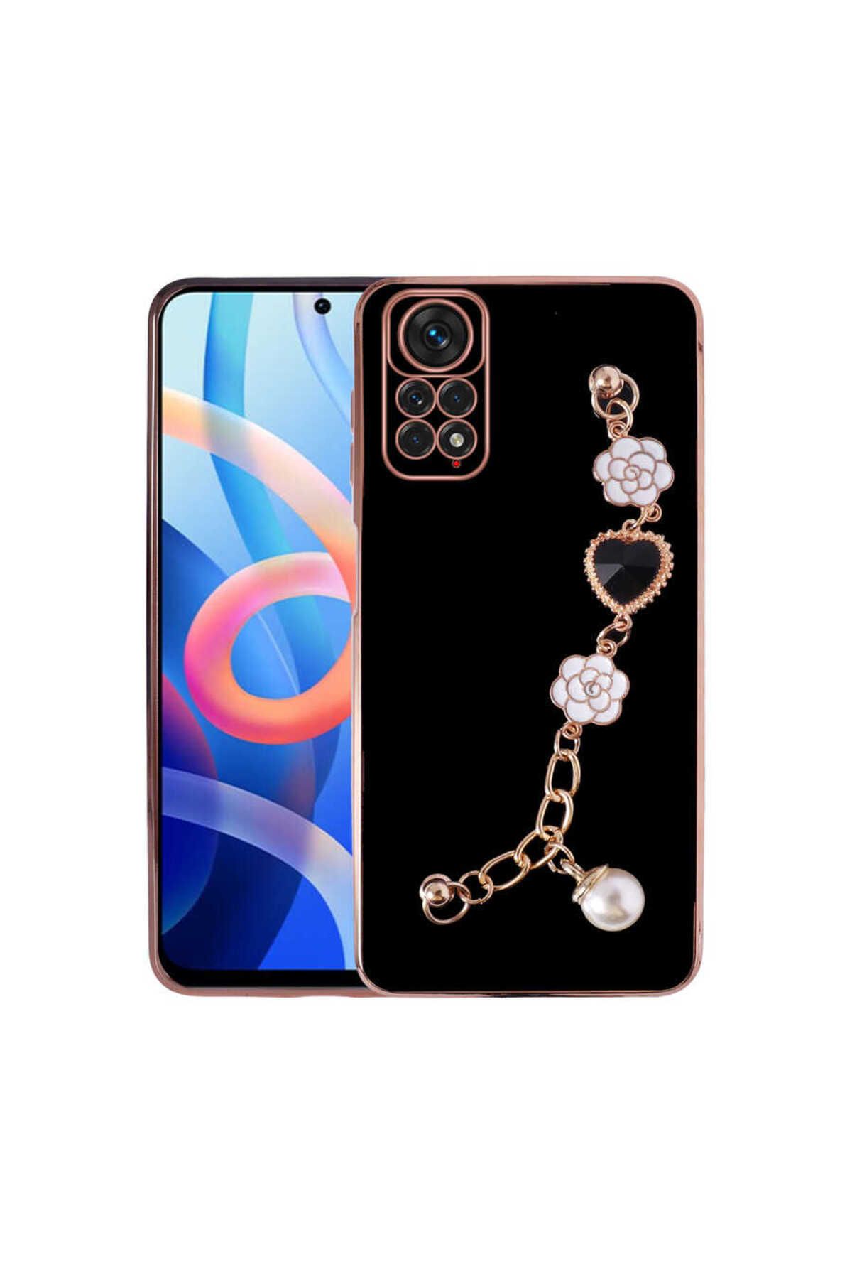 System Com Redmi Note 11 Pro 5G Kılıf El Tutamaçlı Kamera Korumalı SYS Taka Silikon Kapak - Siyah