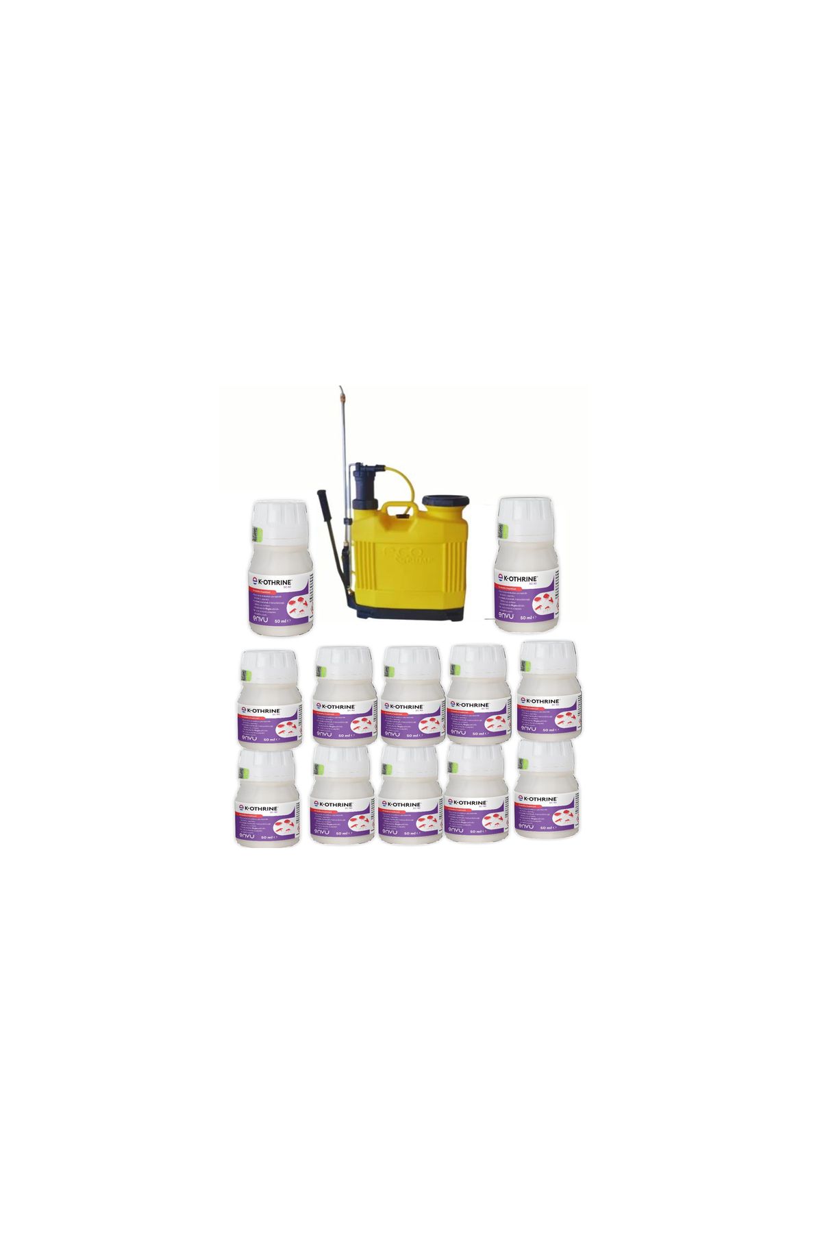 bayern envu ENVU K-otrine/12xAdet/Hamamböceği İlacı/EcoPump 16Lt İlaçlama Pompası Böcek İlacı, one size