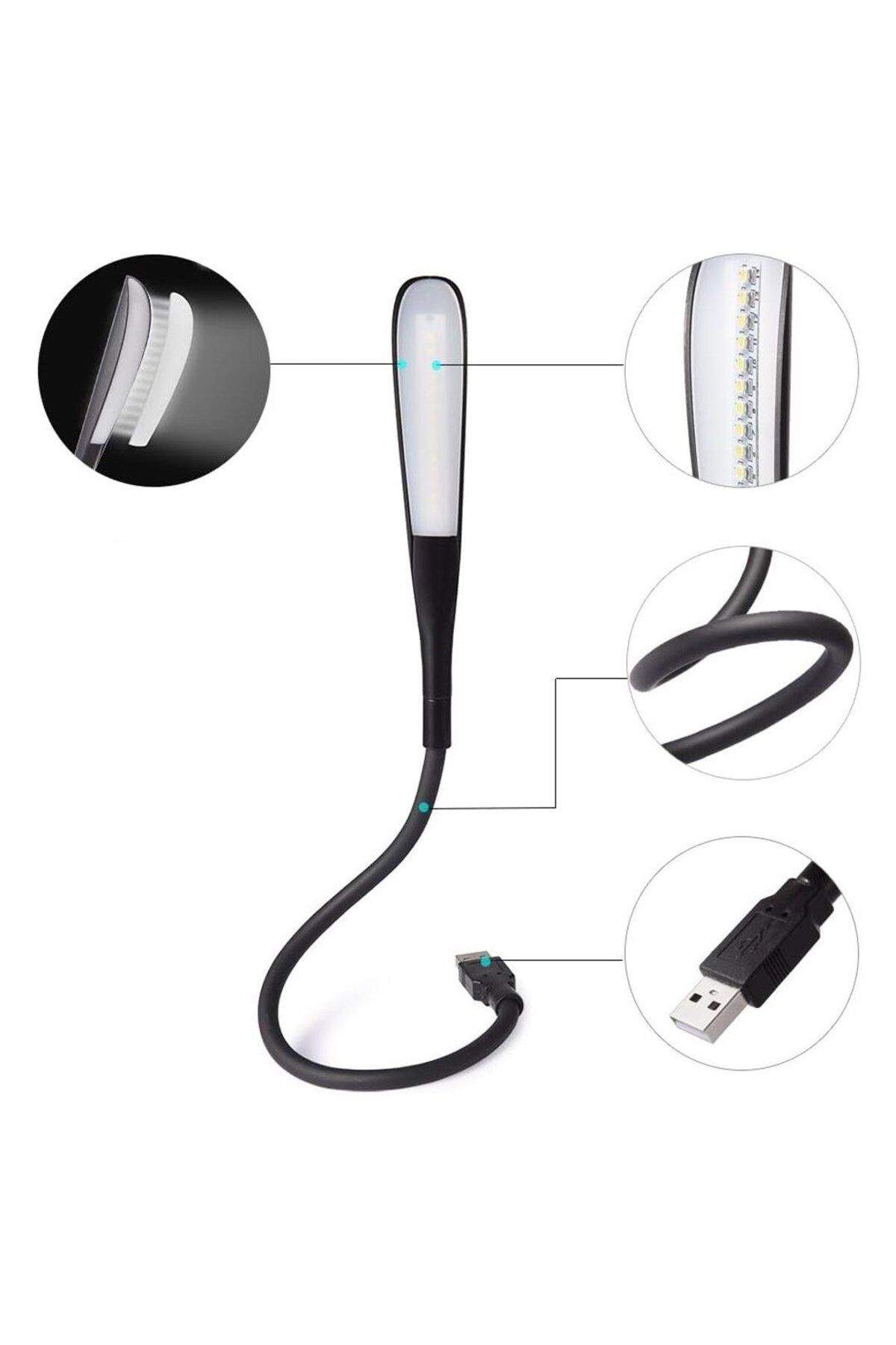Powermaster PM-24561 14 Ledli Siyah Esnek Usb Led Lamba