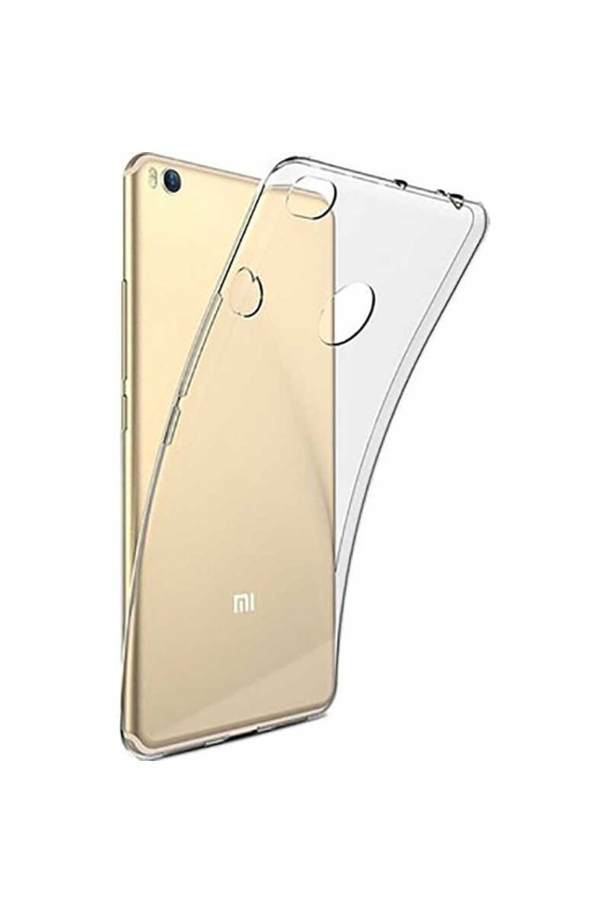 System Com Mi Max 2 Kılıf SYS Süper Silikon Kapak - Renksiz