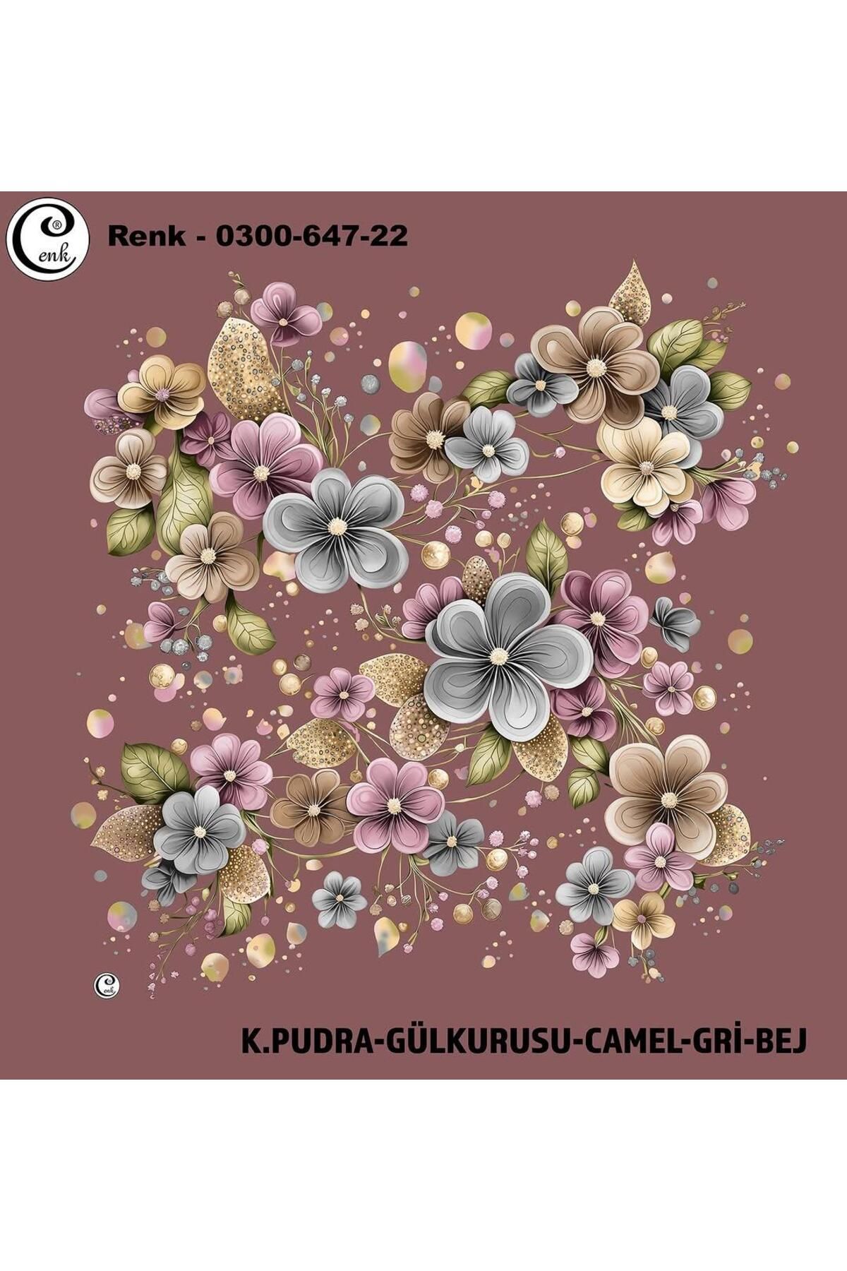 Cenk Desenli Oyalık Yazma - 0300-647