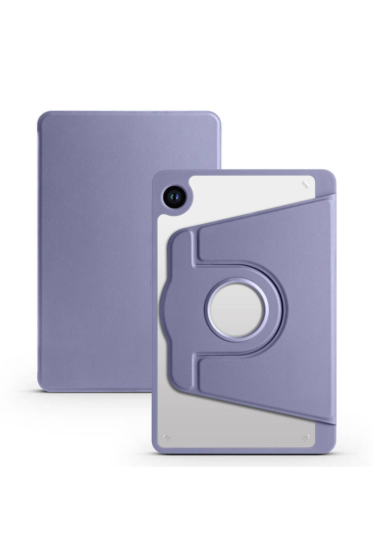 UMEYIR Galaxy Tab A9 Plus Kılıf Uyumlu SYS Termik Kalem Bölmeli Dönebilen Standlı Kılıf-Lavendery Gray