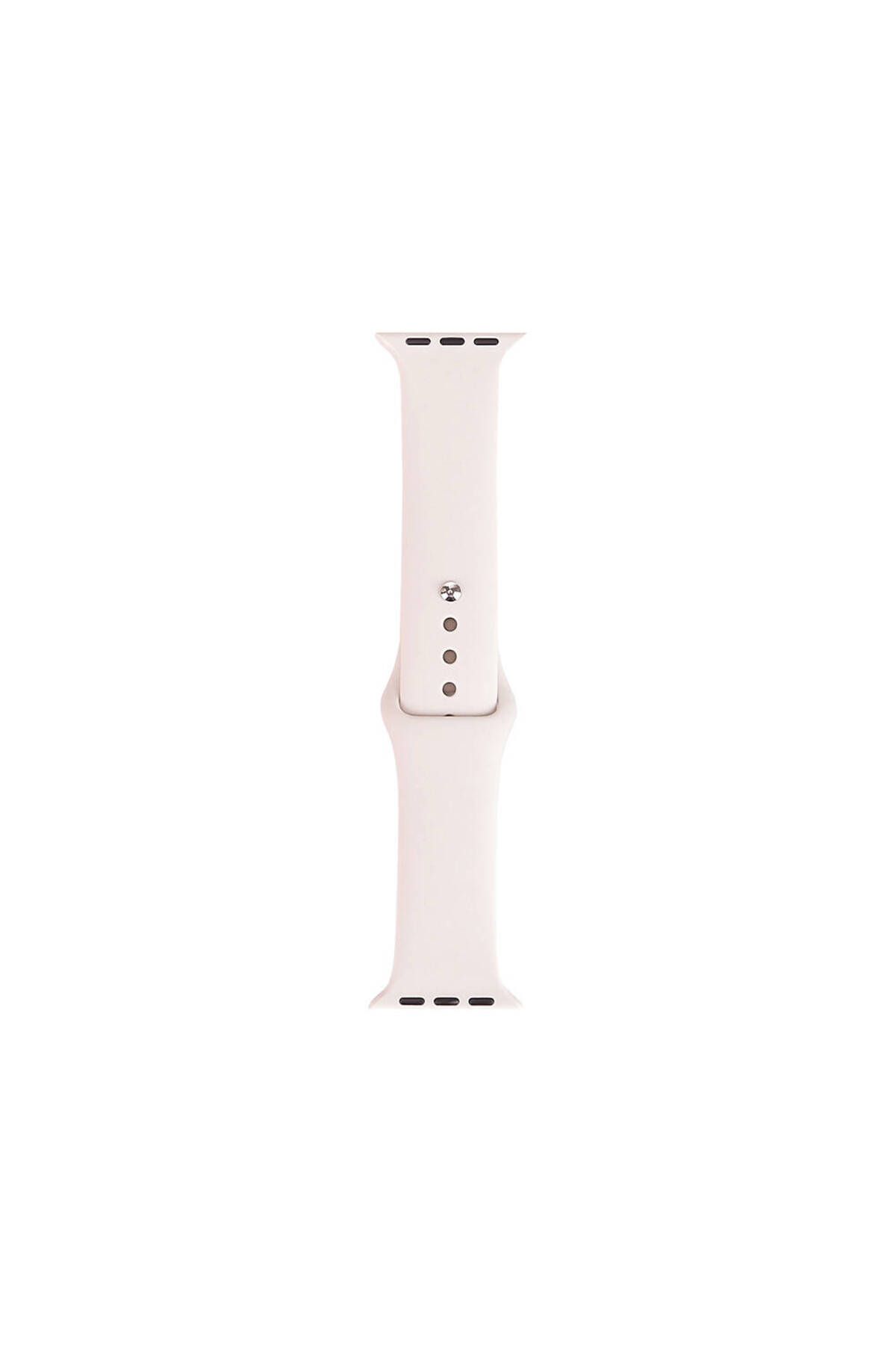 System Com Watch 7 45mm Band Serisi Klasik Kordon Silikon Strap Kayış-Antique White