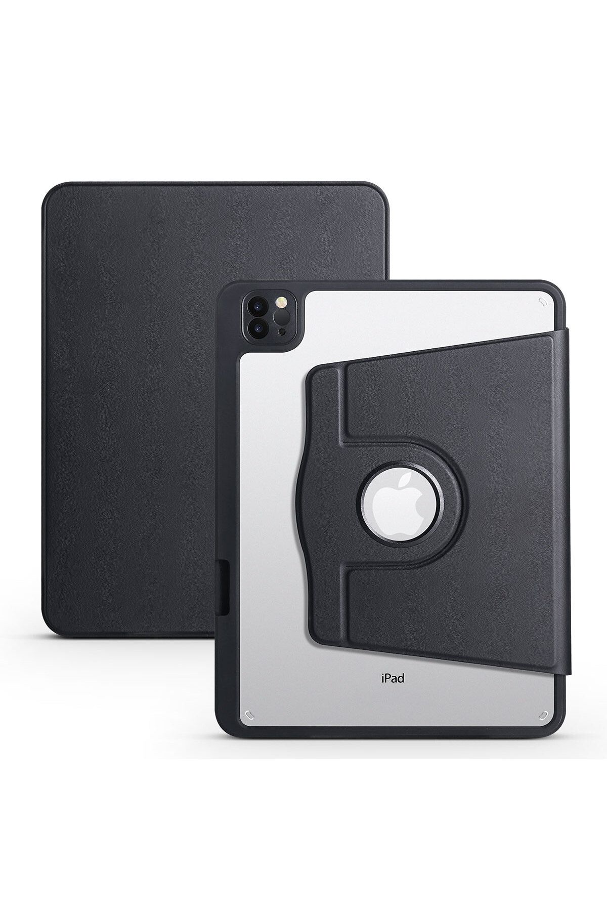 UMEYIR iPad Air 11 2025 M3 Kılıf SYS Termik Kalem Bölmeli Dönebilen Standlı Kılıf - Siyah