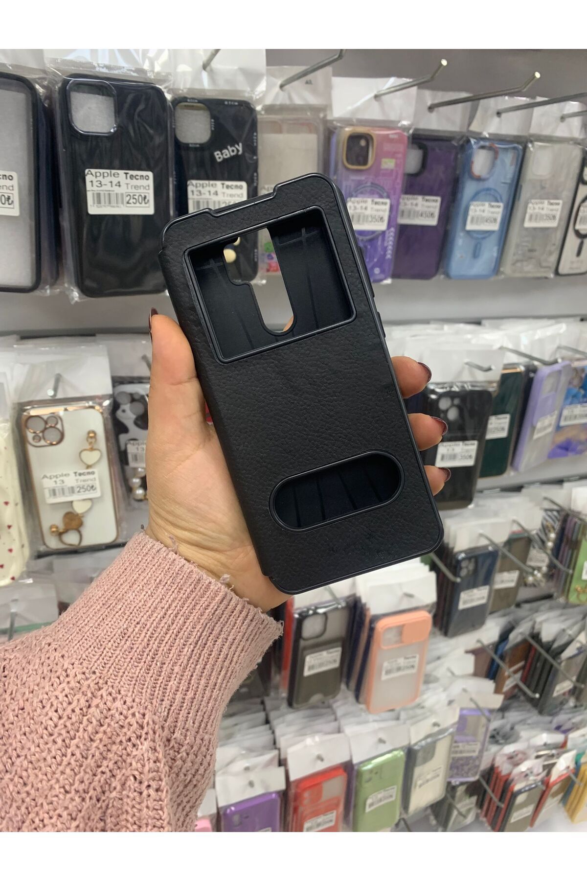 TECNOTREND Redmi Note 8 Pro Pencereli Kapaklı kılıf