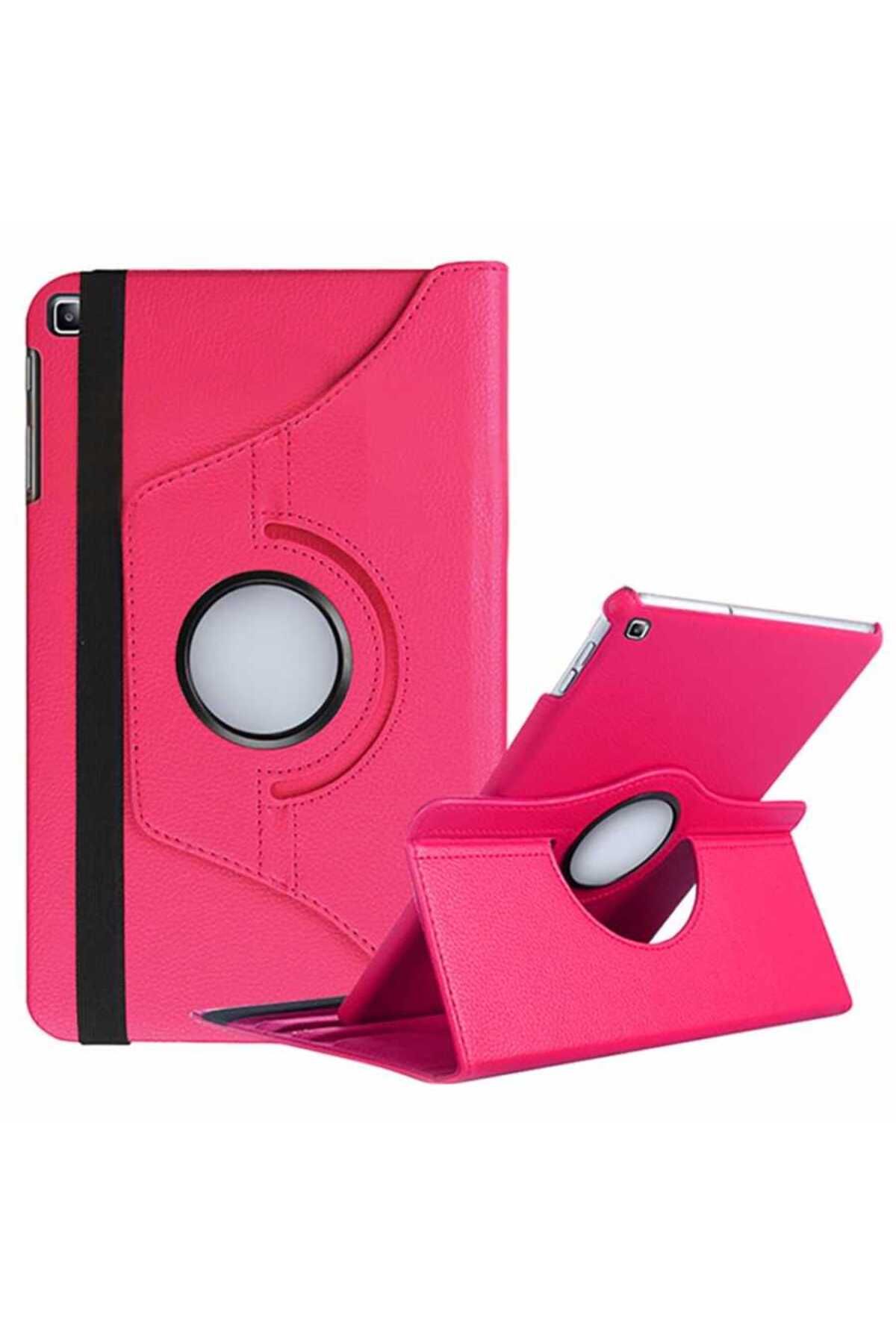 System Com Galaxy Tab A7 Lite T225 Uyumlu SYS Dönebilen Standlı Kılıf-Pembe
