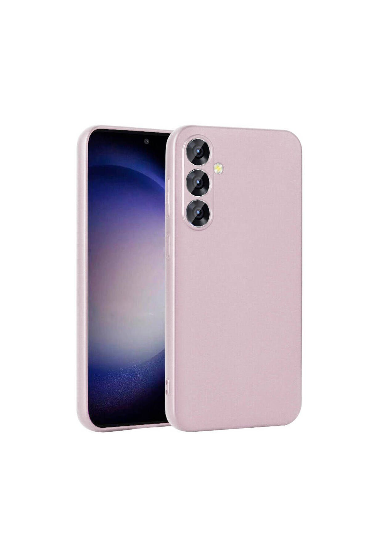 System Com Galaxy S24 Uyumlu SYS Premier Silikon Kılıf-Rose Gold