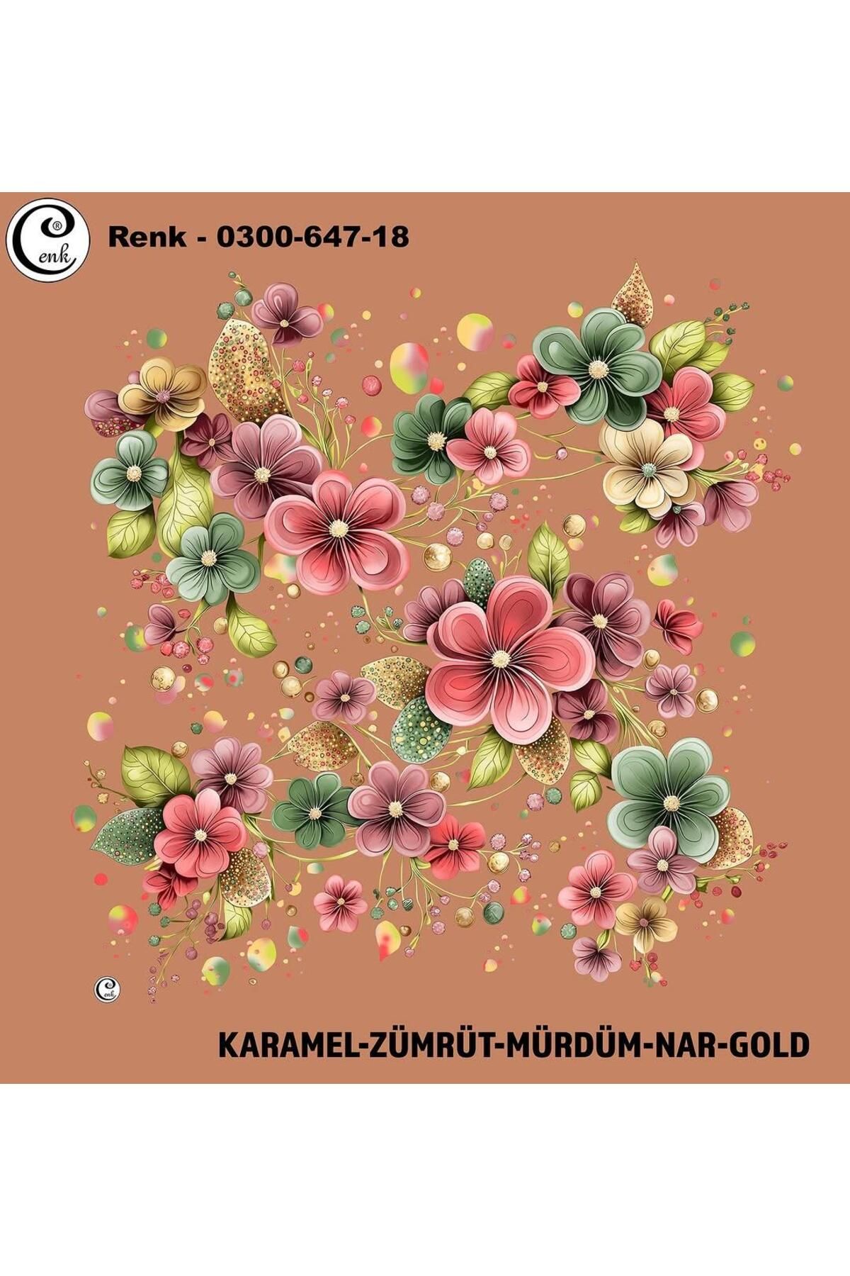 Cenk Desenli Oyalık Yazma - 0300-647