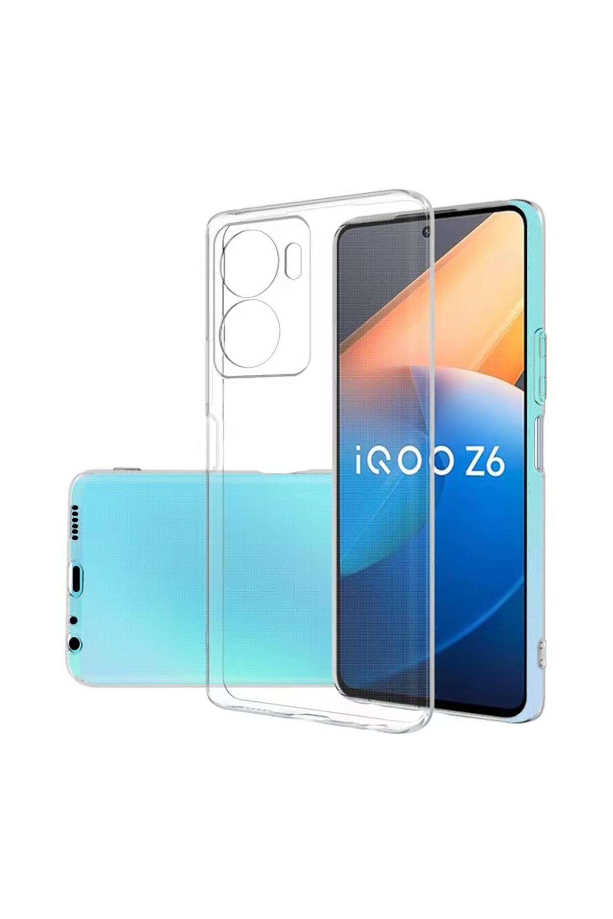 System Com Vivo Y16 Kılıf SYS Süper Silikon Kapak - Renksiz