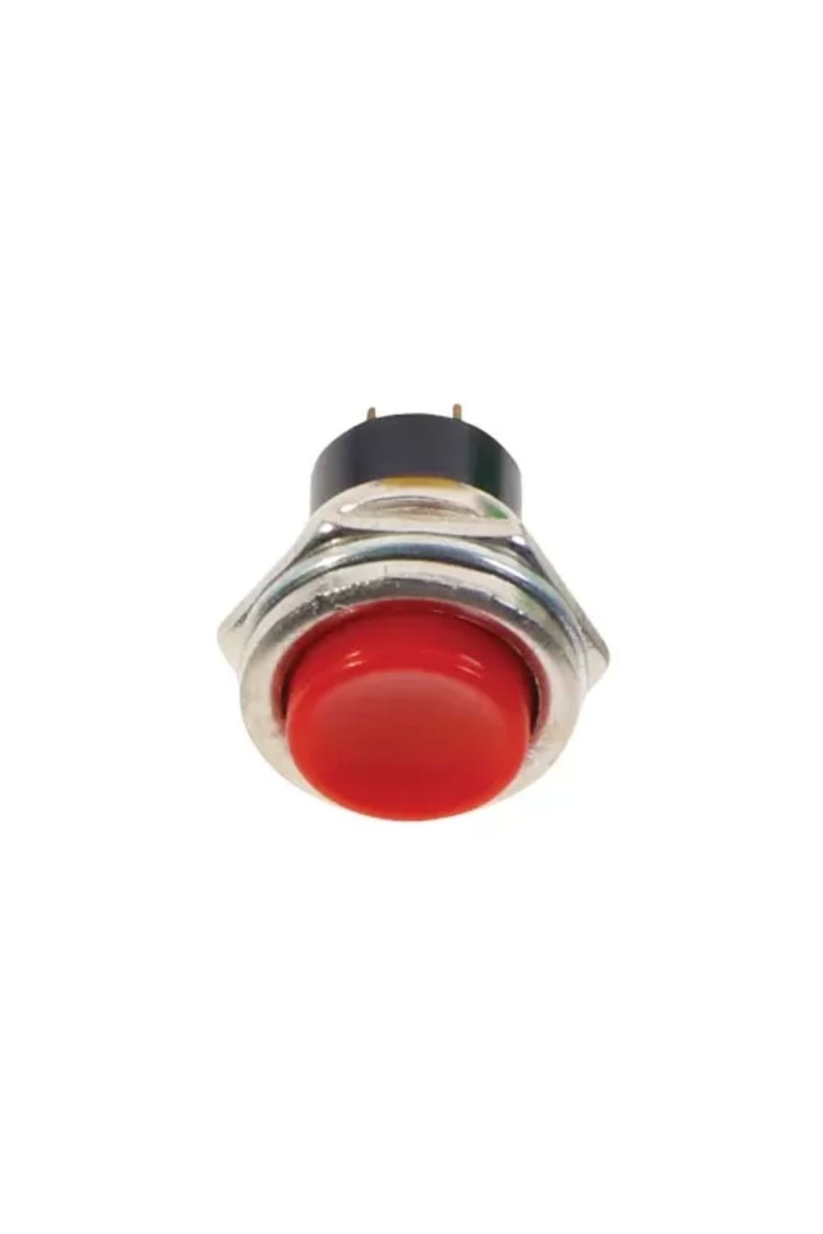 TIEE 16mm Metal Push Buton - Normali Açık (NO) - Yaylı - KIRMIZI