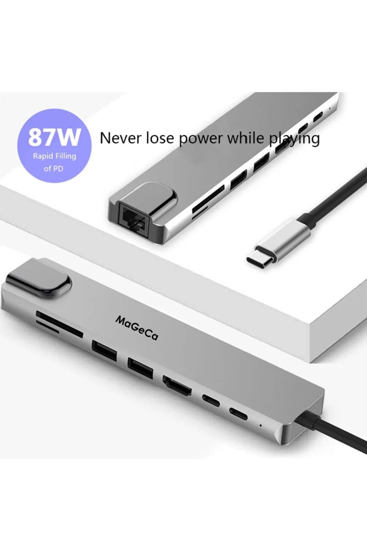 MaGeCa-Adaptor Multiport HUB MaGeCa 8 in 1 USB Type-C 6