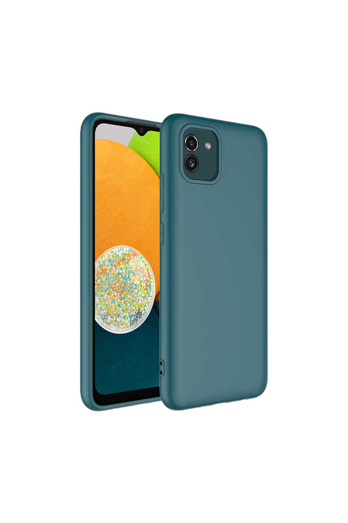 System Com Galaxy A03 Kılıf SYS Mara Lansman Kapak - Koyu Yeşil