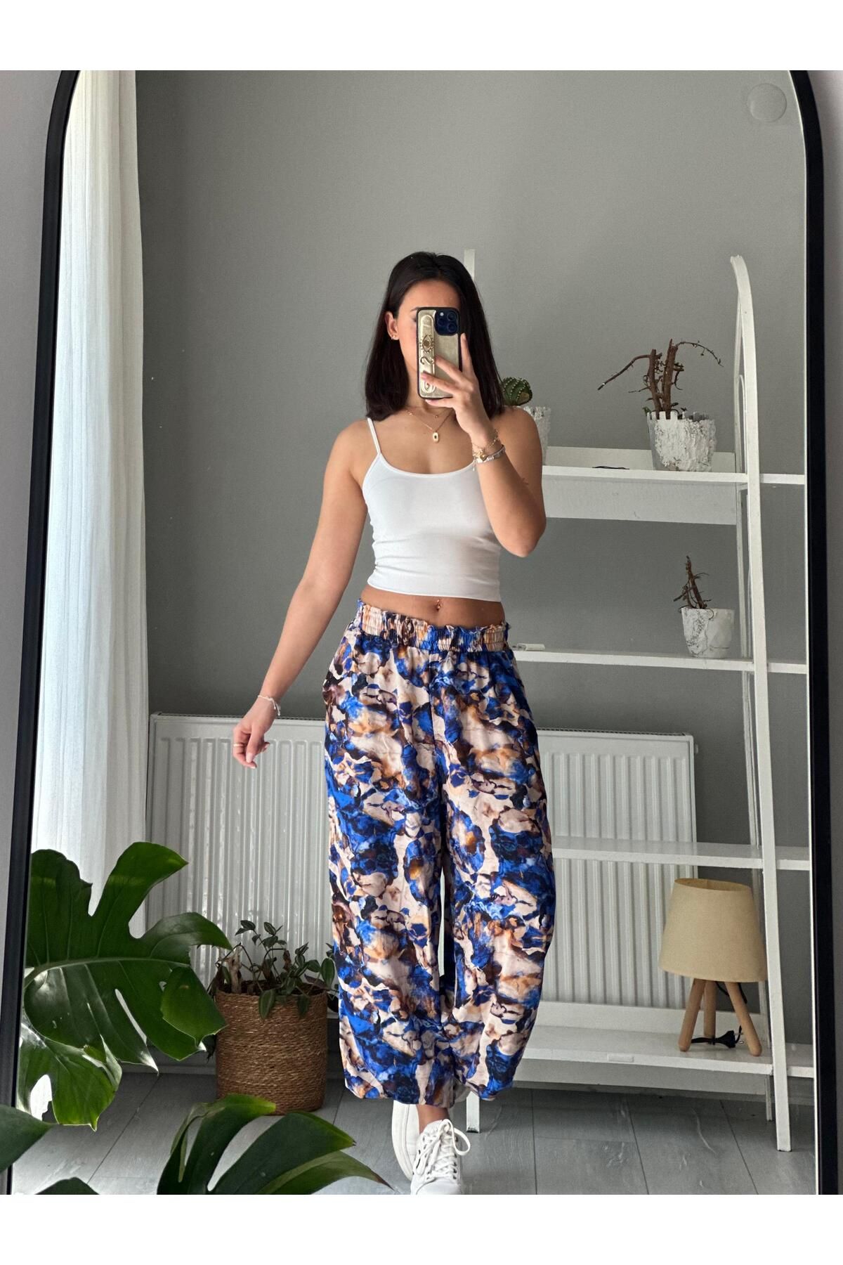Sultana Collection BEL VE PAÇA BÜZGÜ DETAYLI PANTOLON