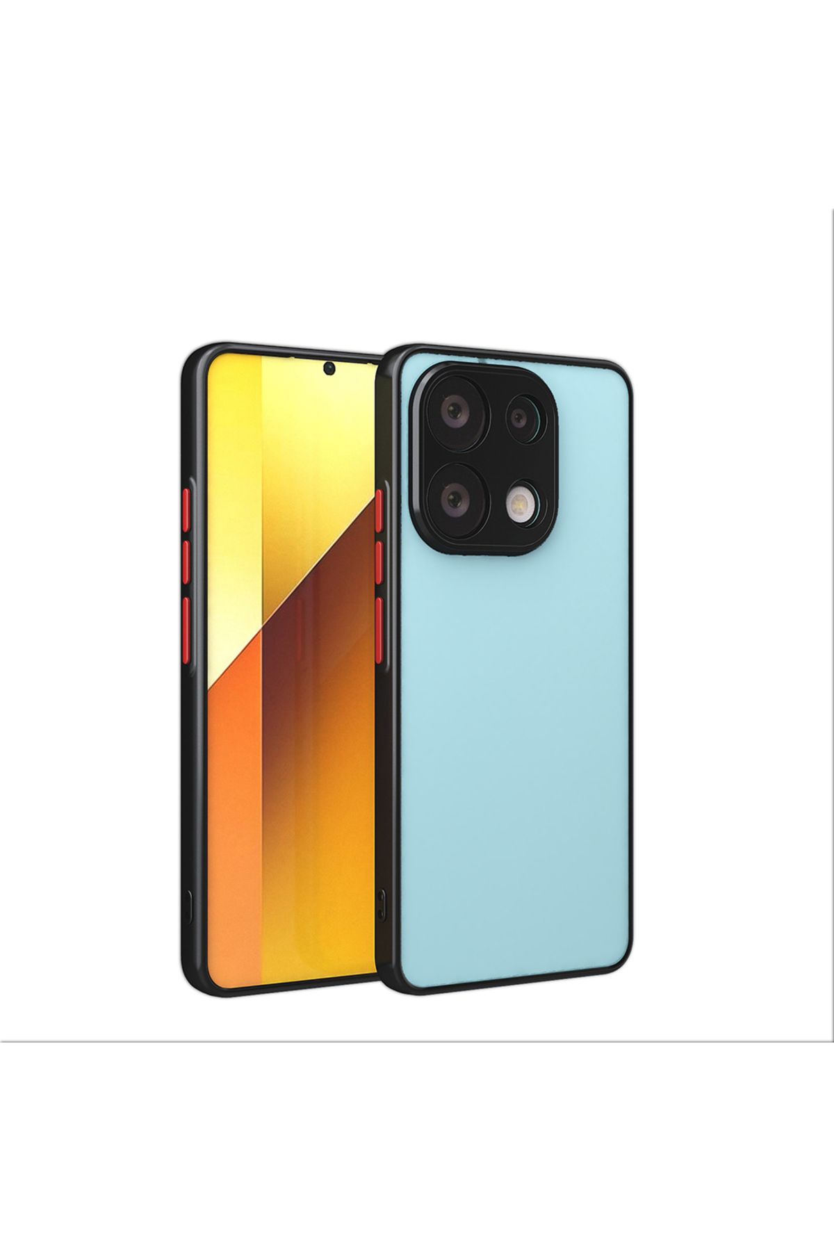 System Com Xiaomi Redmi Note 13 4G Uyumlu Kılıf SYS Hux Kapak-Siyah