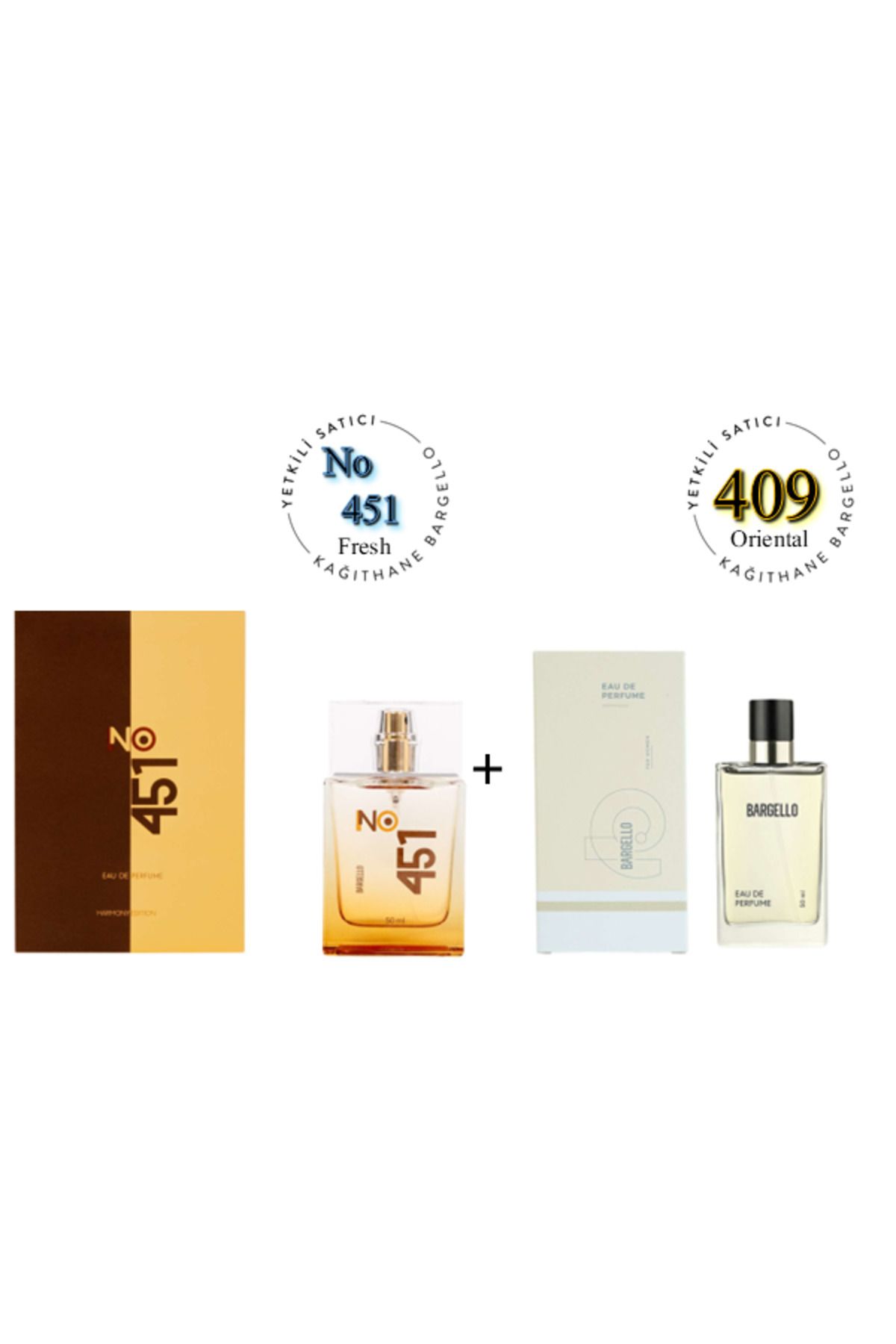 Bargello No:451 + 409 Unisex / Kadın Parfüm Edp 50 ml Fresh / Oriental - Mnms50no451409