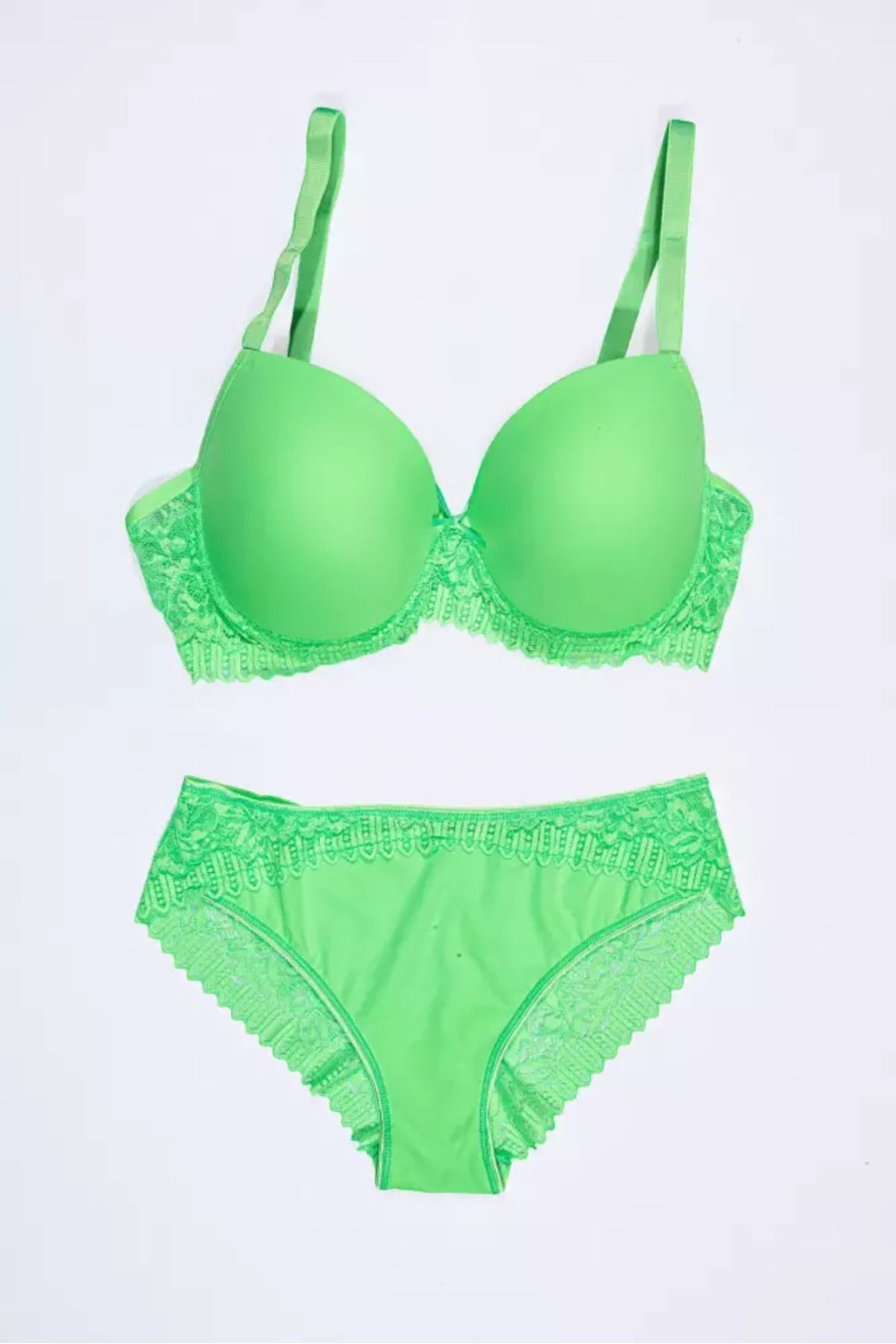 Star Tılsım Lingerie 401 Neon C Kap Mikro Dolgusuz Sütyen Takımı
