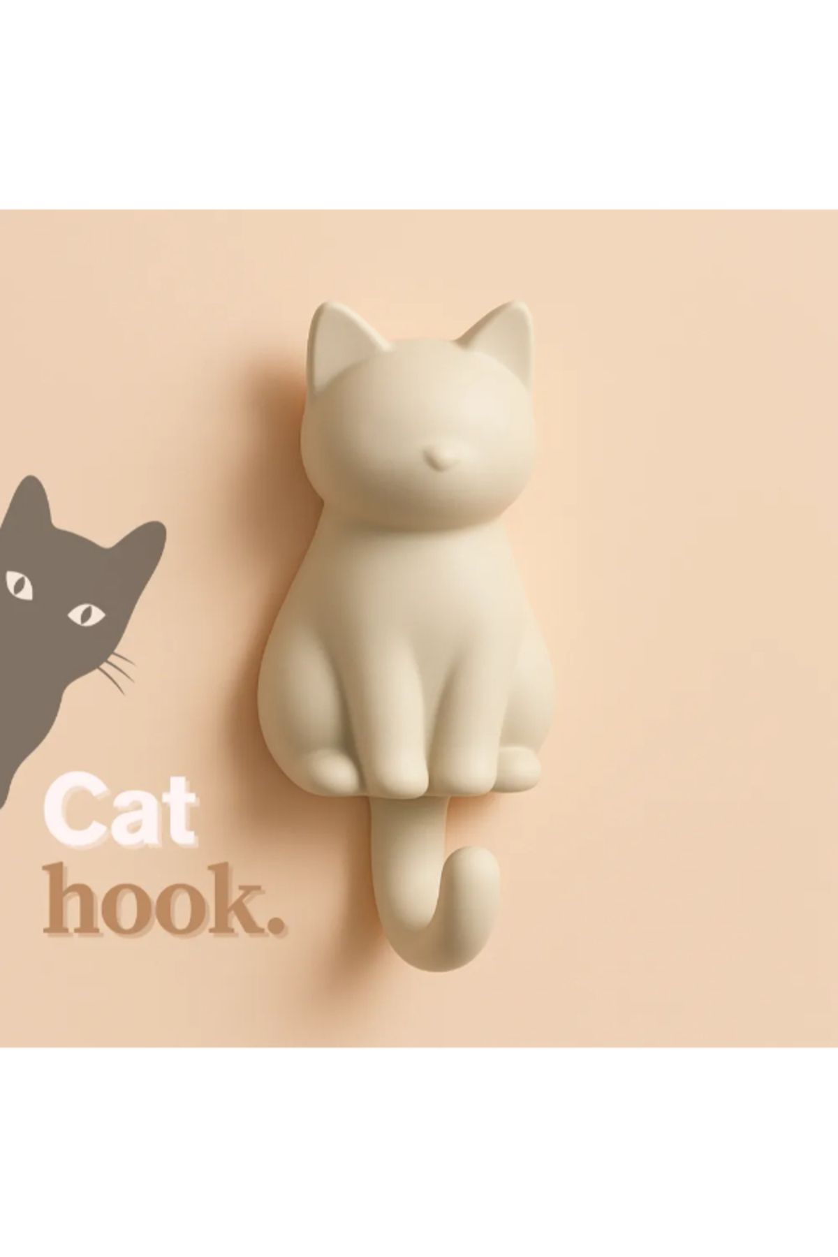 NOMOTHETIC Whisker Hook – Minimalist Kedi Tasarımlı Askılık