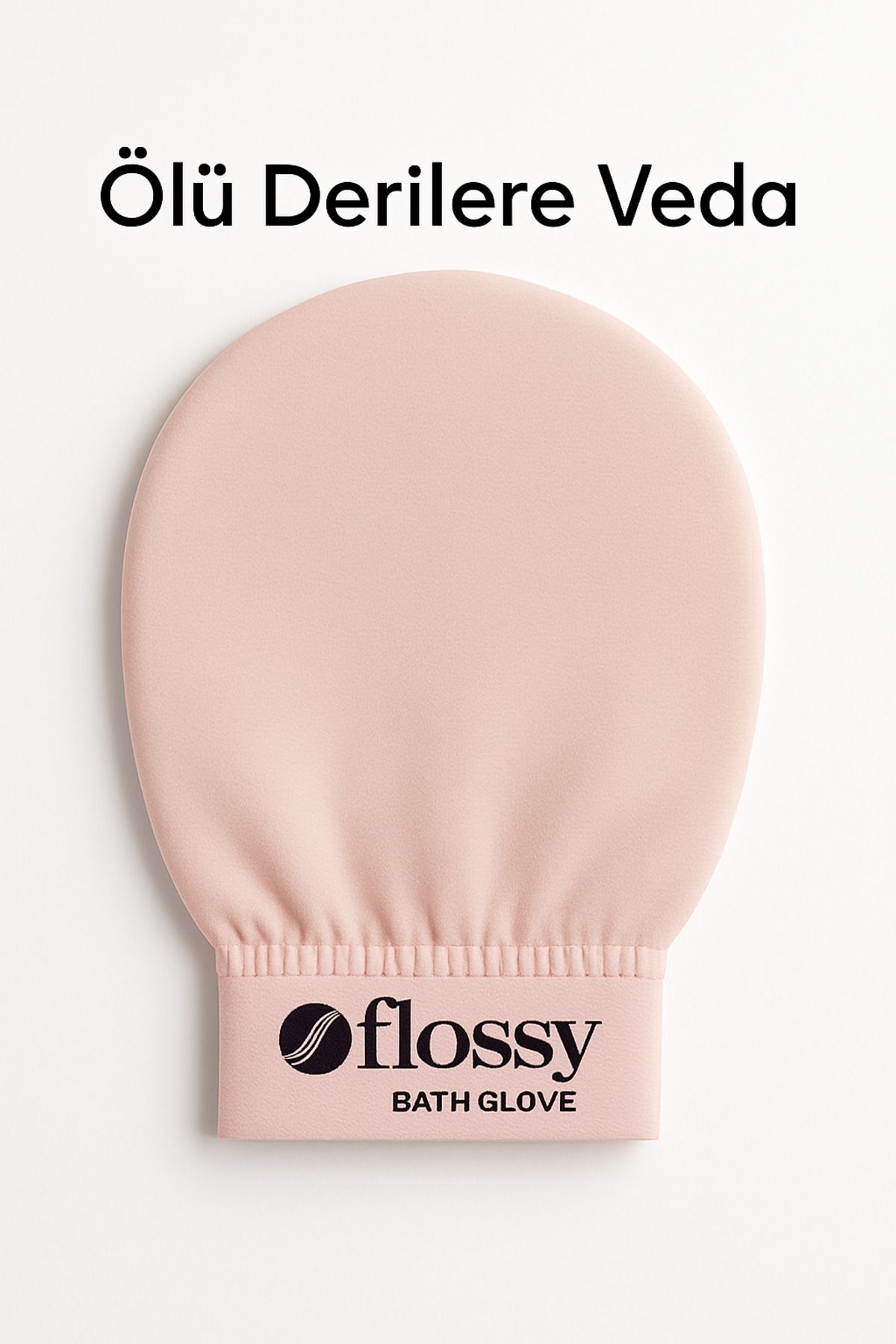 Flossy BATH GLOVE %100 İpek Kese Banyo ve Duş Cilt Bakımı Floş Yüz Vücut Kesesi Peeling Eldiveni Rosea