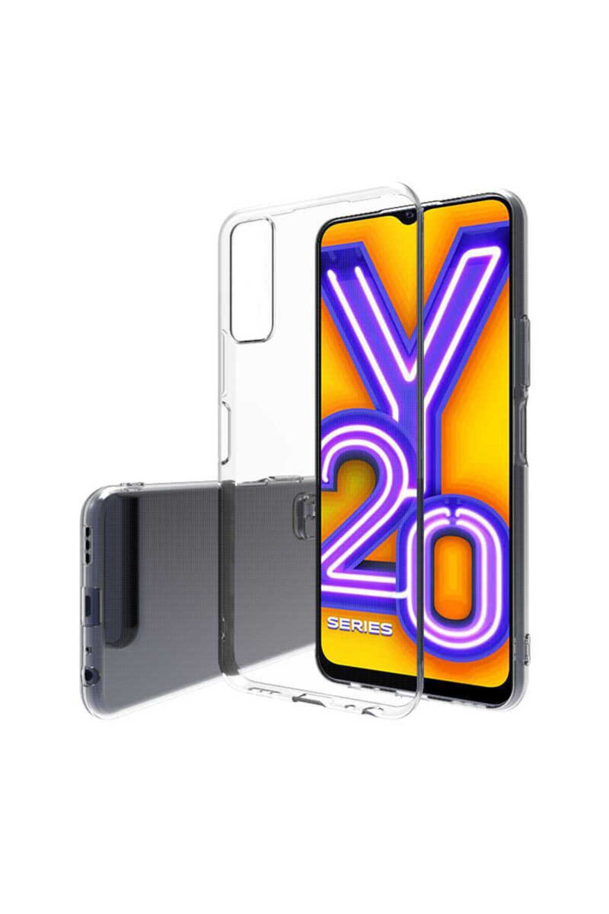 System Com Vivo Y20S Kılıf SYS Süper Silikon Kapak - Renksiz