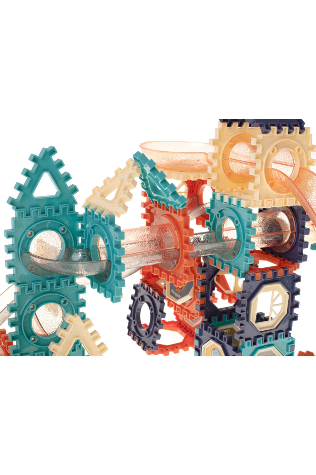 kik-Building block set, ball track, 110 elements, 3 years+, multicolor 6
