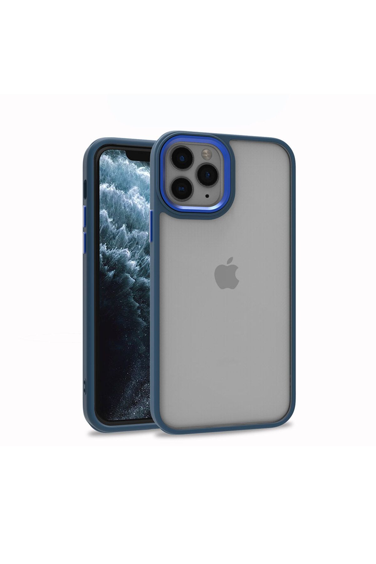 System Com iPhone 11 Pro Uyumlu SYS Flora Kılıf-Mavi