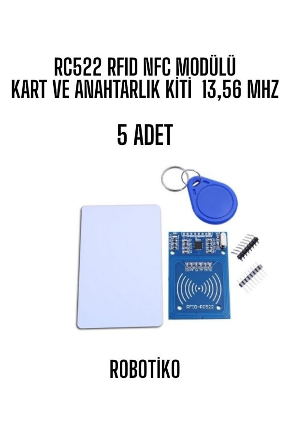 OEM Rc522 Rfıd Nfc Modülü Kart ve Anahtarlık Kiti 13,56 Mhz 5 Adet
