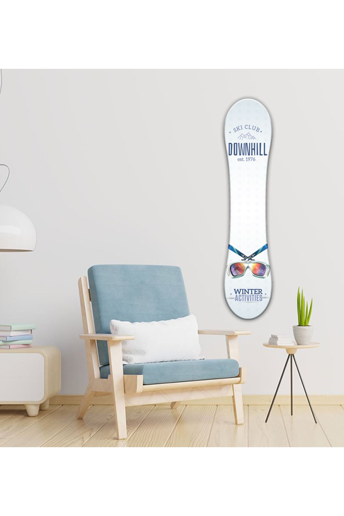 Home SKI Club Snowboard Duvar Dekorasyon
