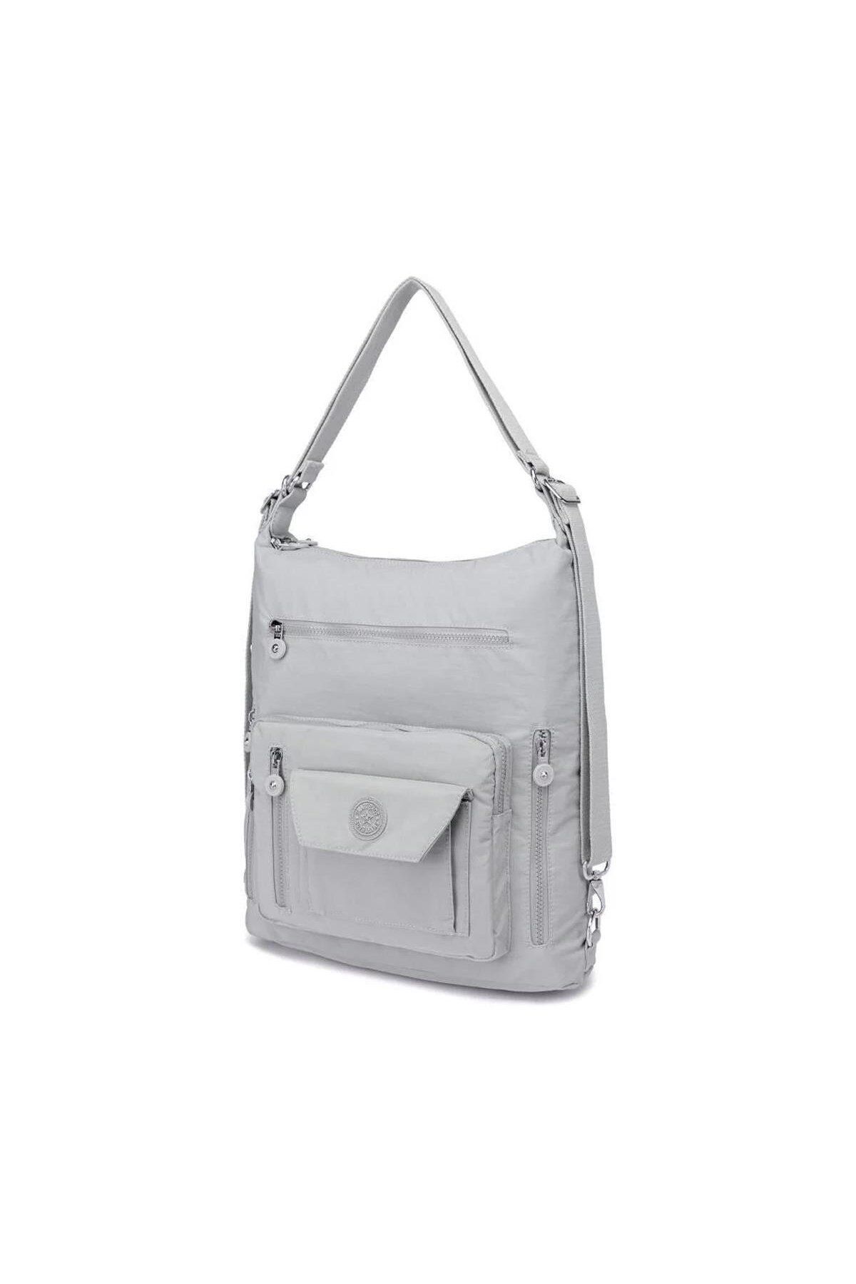 SMART BAGS Hem Sırt Hem de Omuz Kadın Çantası BC 1205 6001 - Gri