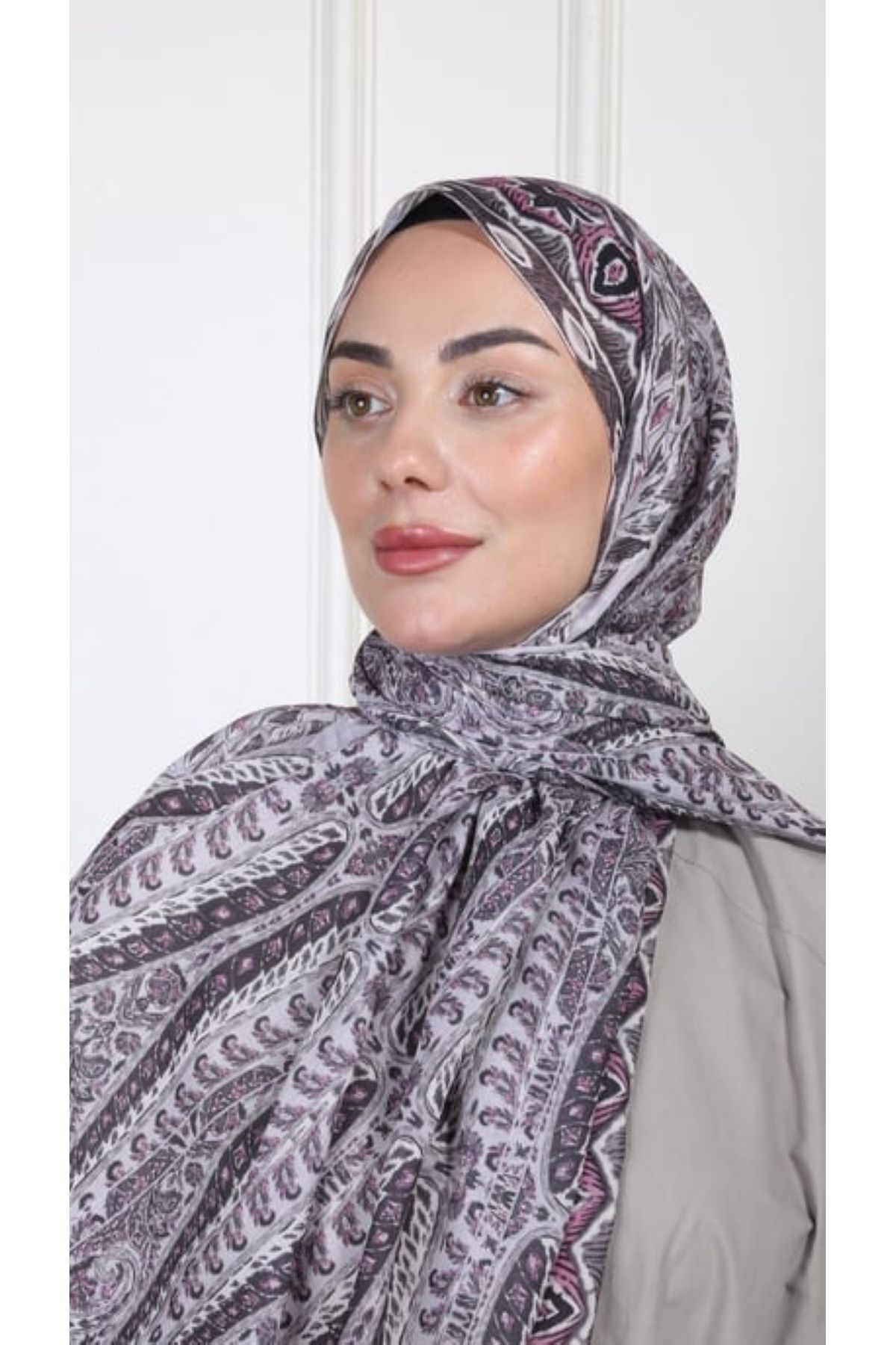 locella Desenli Pamuk Vual Şal