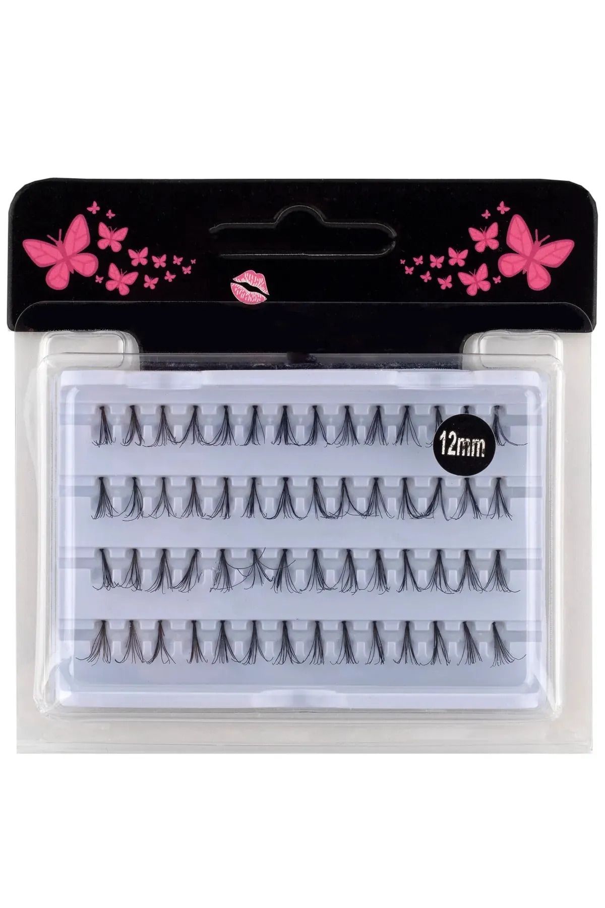 junwon 56 ADET Tekli Takma Kirpik 12 mm