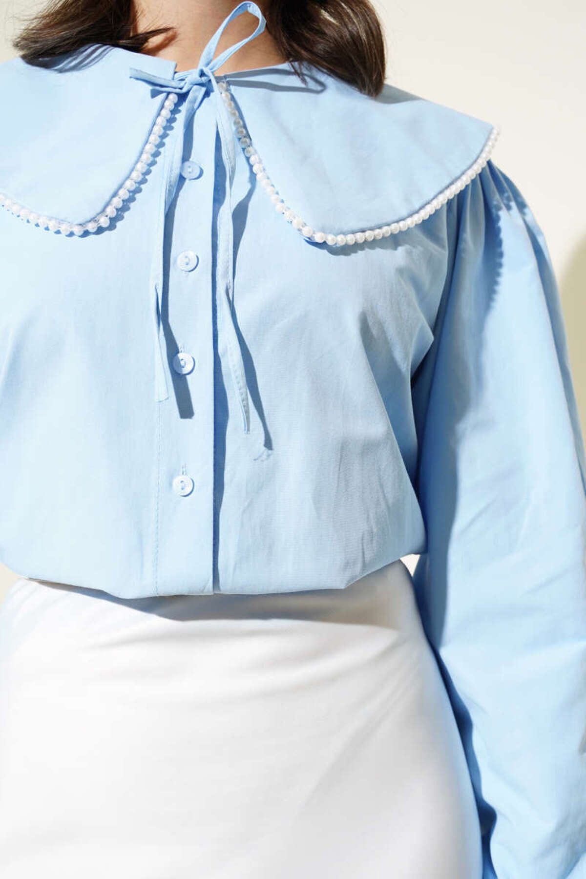 Butik İNCİ YAKA GÖMLEK