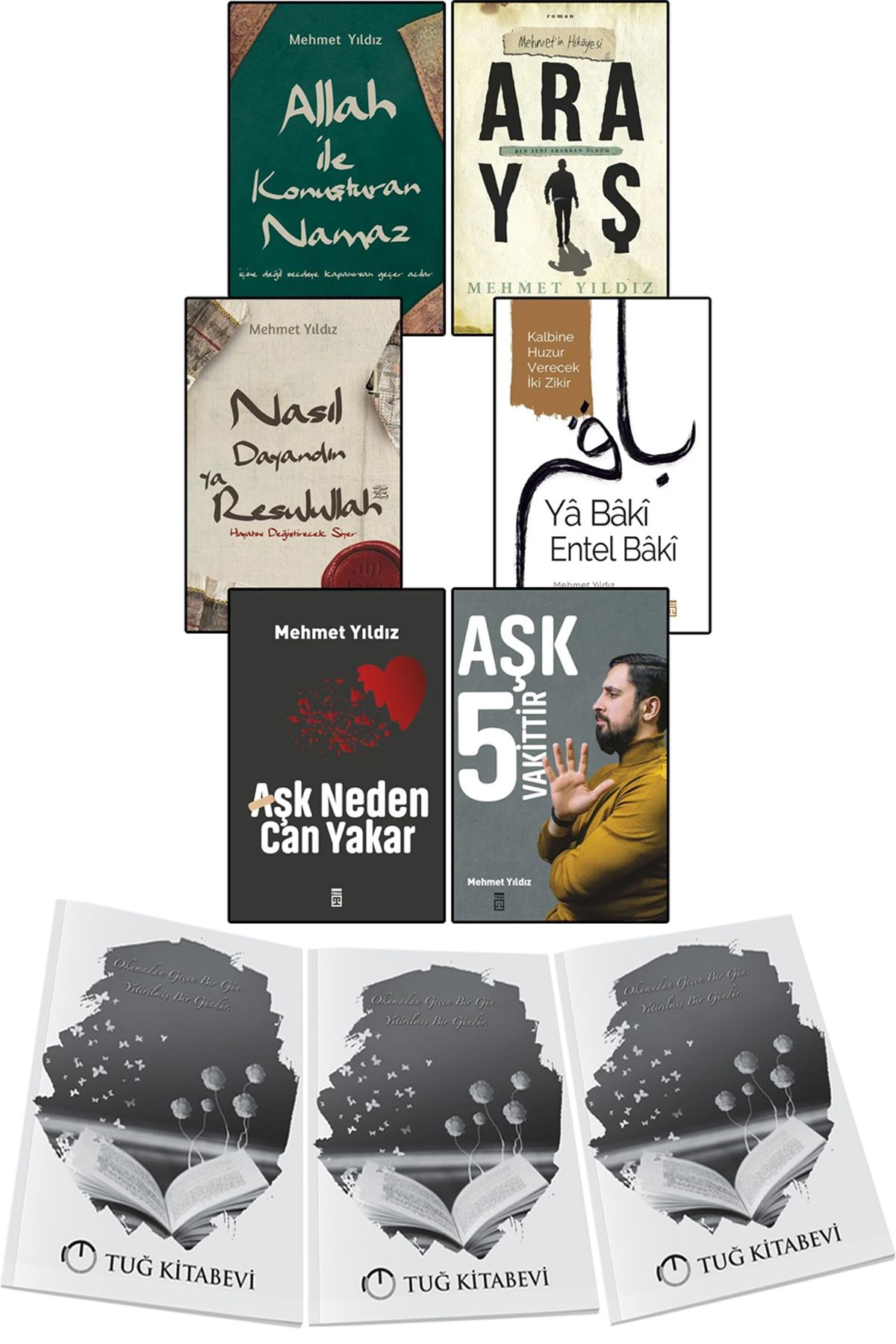 Timaş Yayınları Allah ile Konuşturan Namaz-Arayış-Nasıl Dayandın -Ya Baki-Aşk Neden Can Yakar?-Aşk 5 Vakittir
